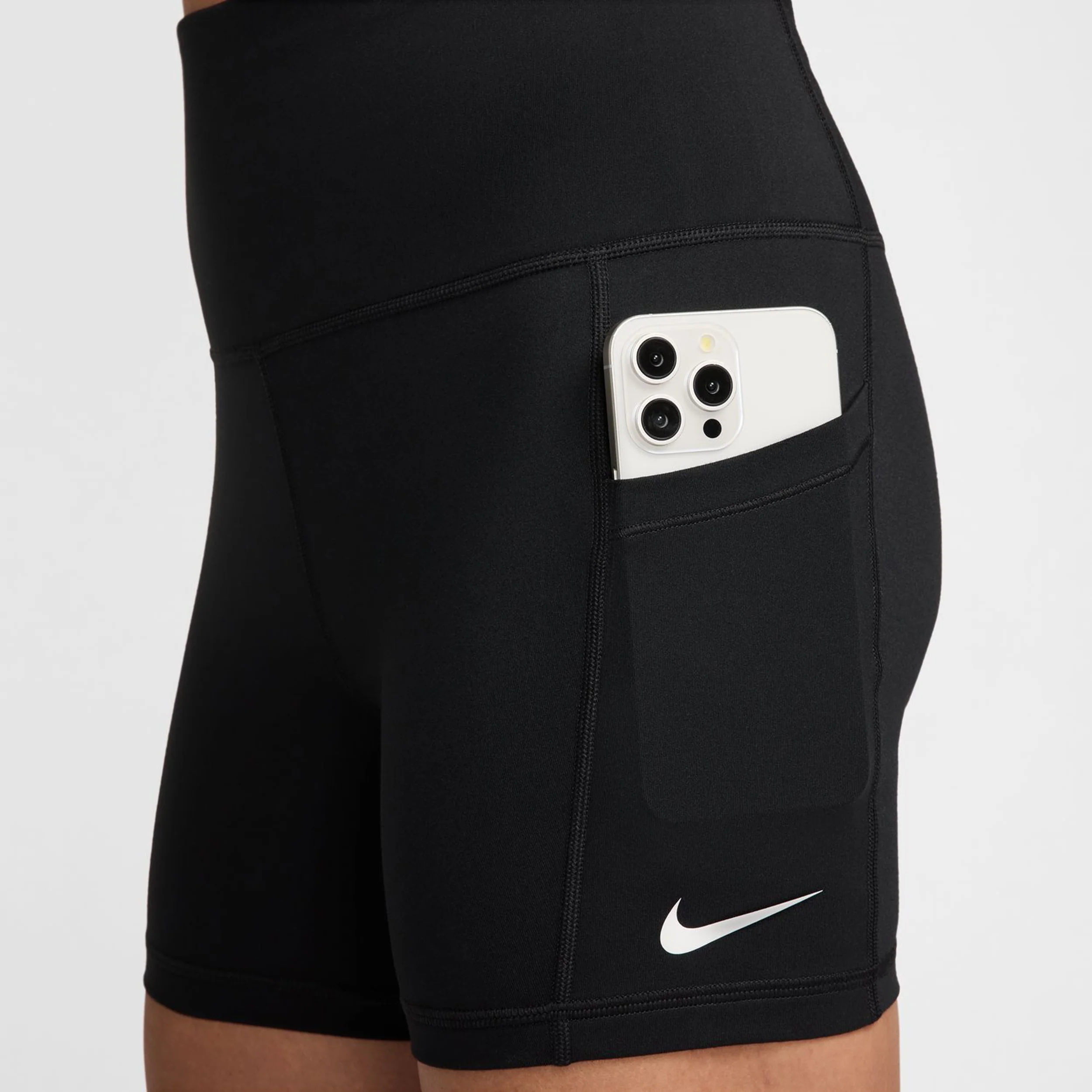 Court Dri-Fit Ball Shorts Con Bolsillo Para Pelota Mujeres-Negro,Blanco - Image 7