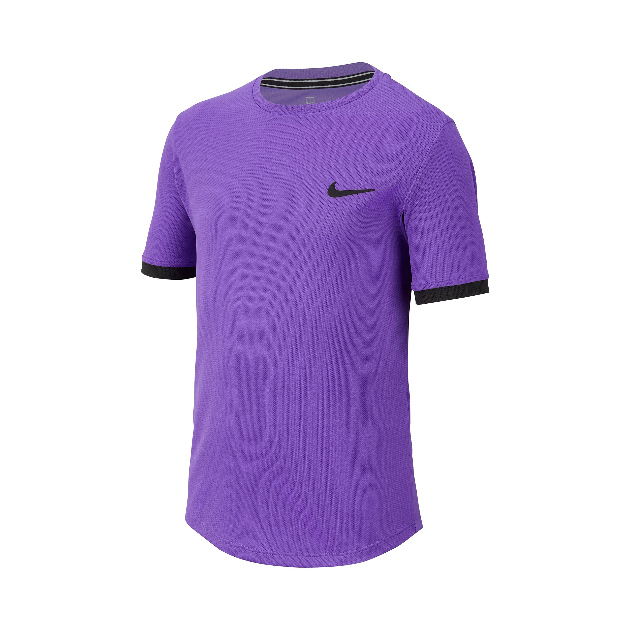 Court Dri-Fit Camiseta De Manga Corta Chicos-Lila,Negro
