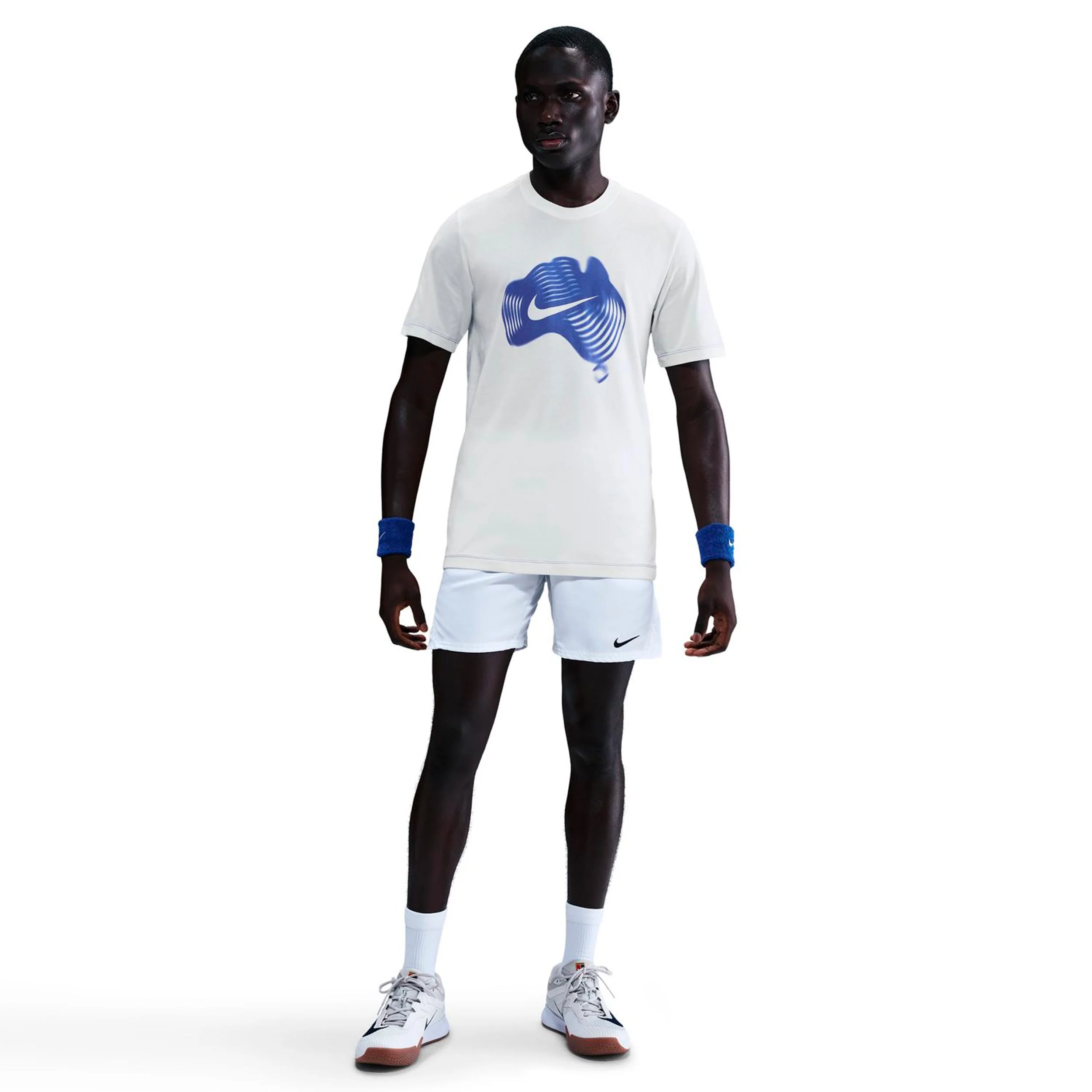 Court Dri-Fit Camiseta de manga corta Hombres-crema, azul - Image 2