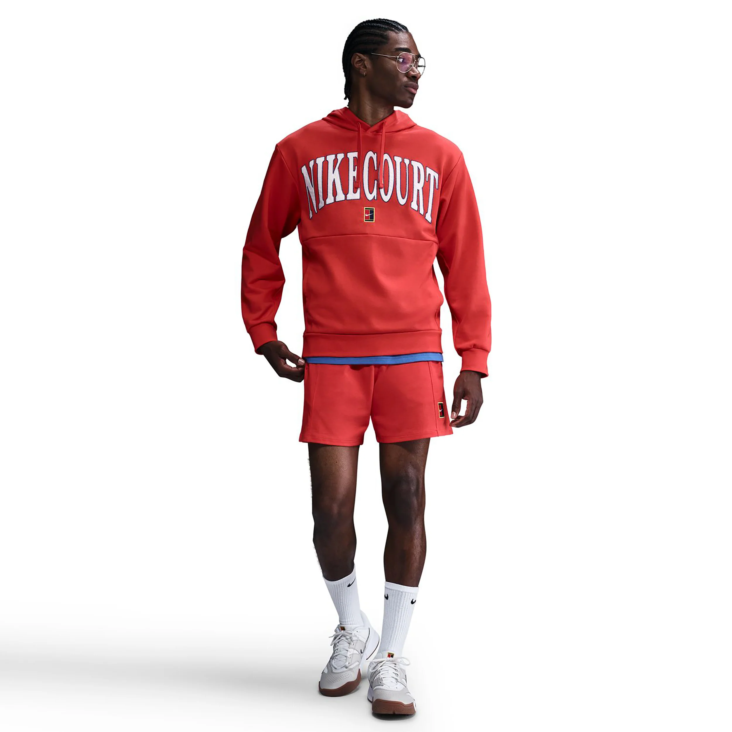 Court Dri-FIT Fleece High Rise Sudadera Con Capucha Hombres-Rojo - Image 5