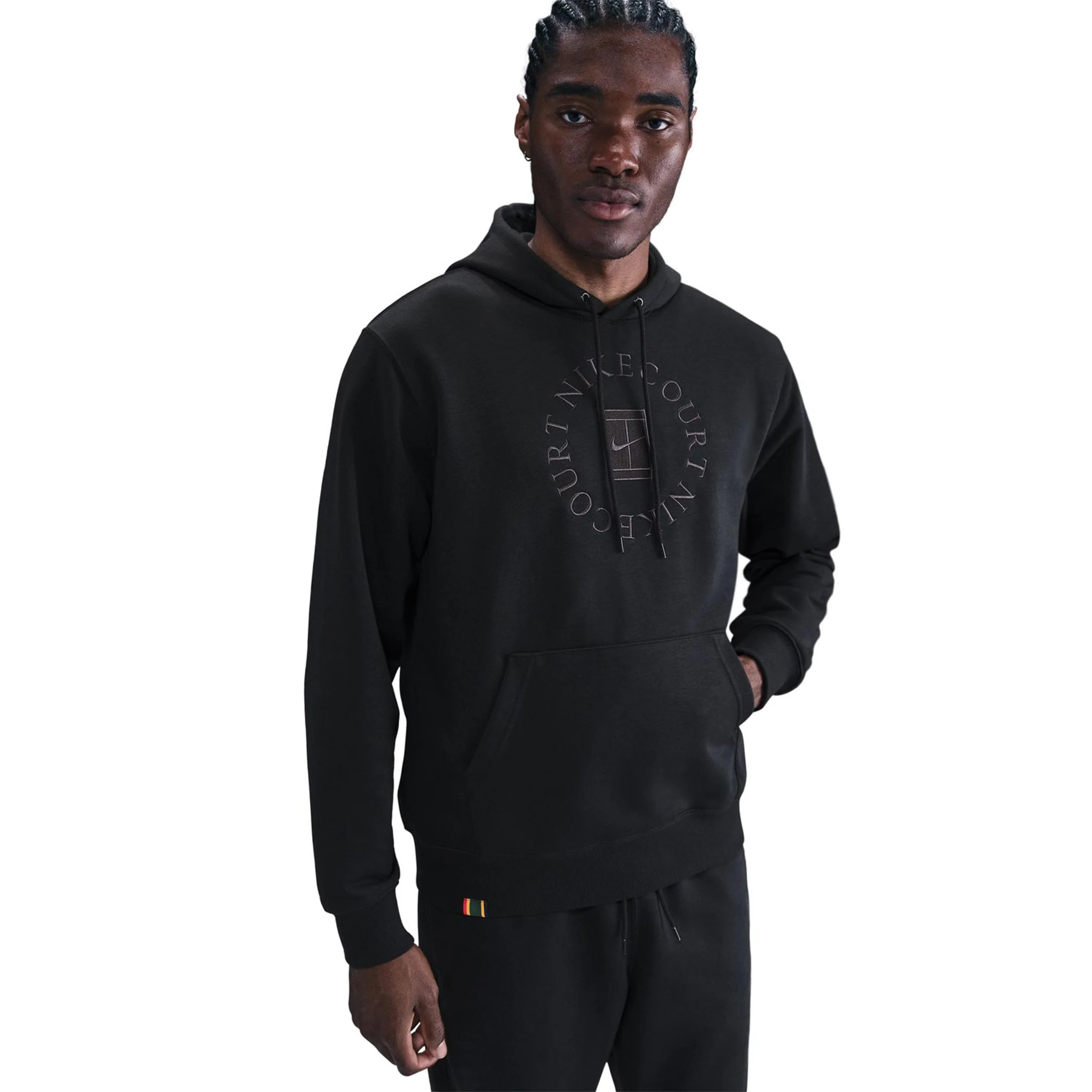 Court Dri-Fit Heritage Sudadera Con Capucha Hombres-Negro - Image 3