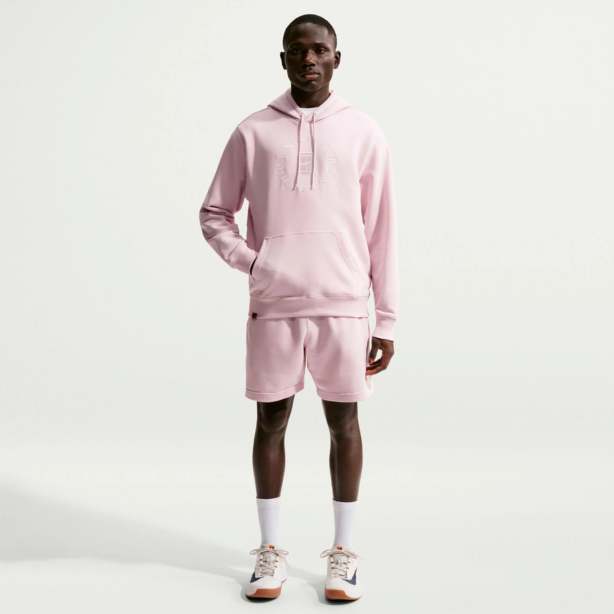 Court Dri-Fit Heritage Sudadera con capucha Hombres - rosa viejo, beige - Image 2