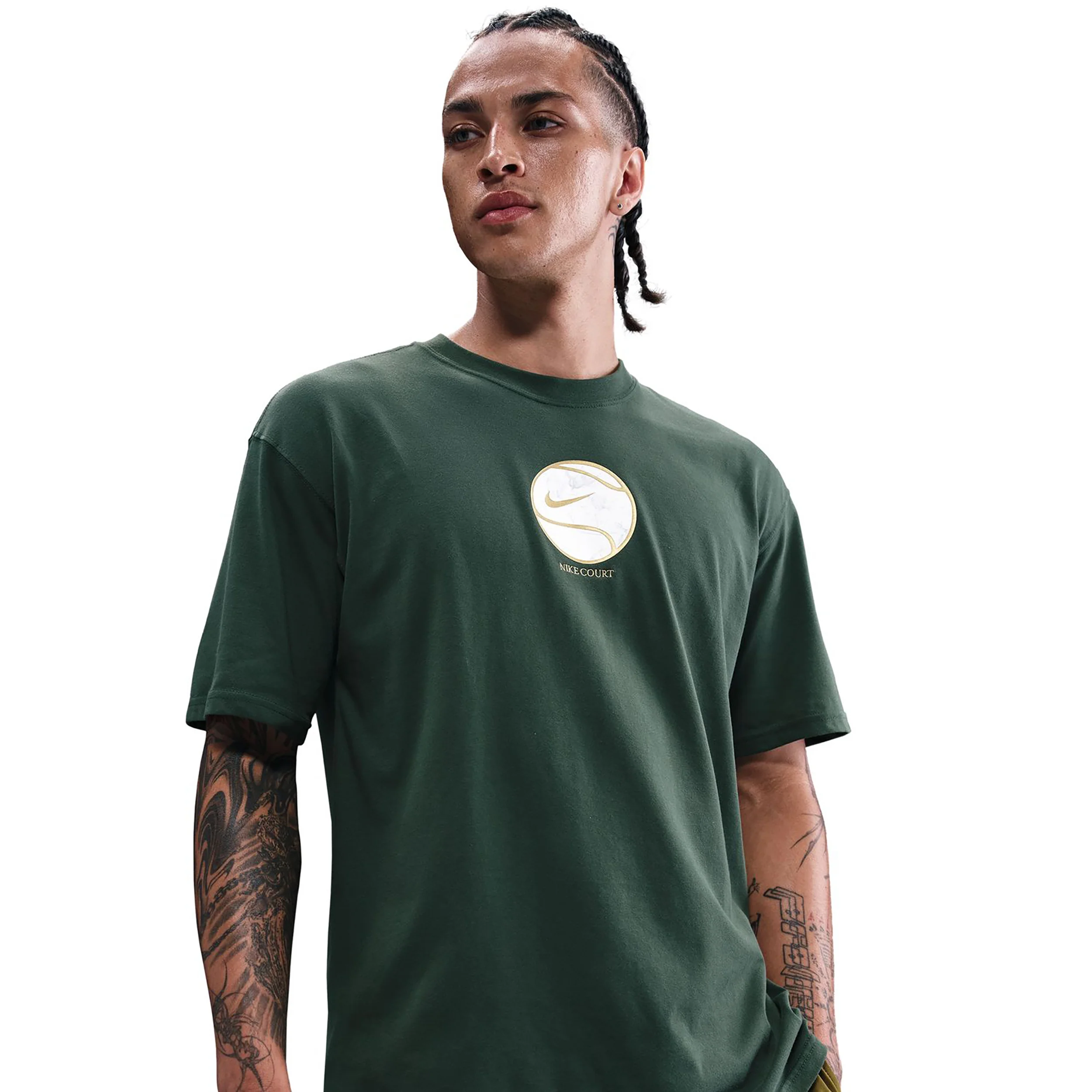 Court Dri-Fit Max 90's Camiseta de manga corta Hombres-verde oscuro - Image 3