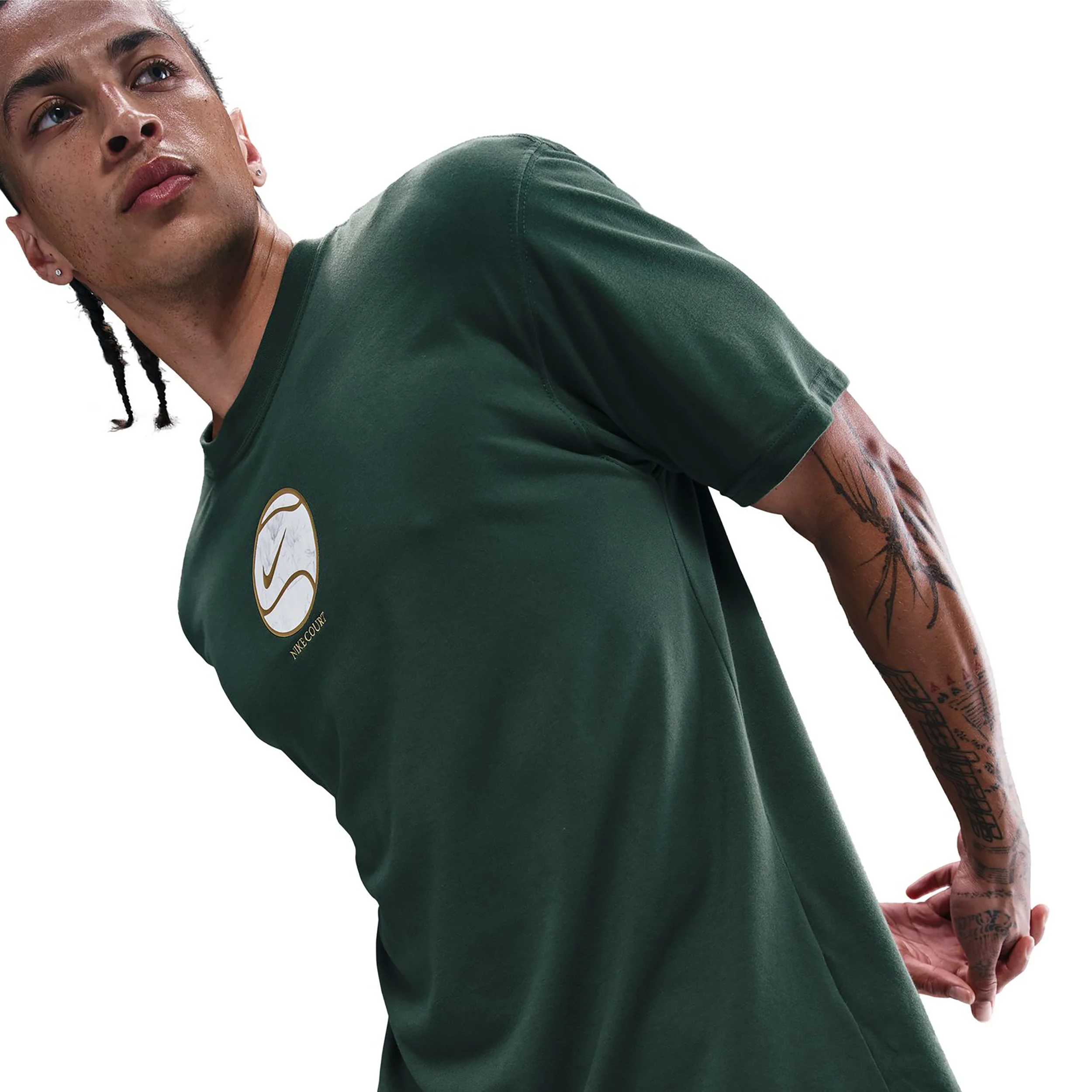 Court Dri-Fit Max 90's Camiseta de manga corta Hombres-verde oscuro - Image 5