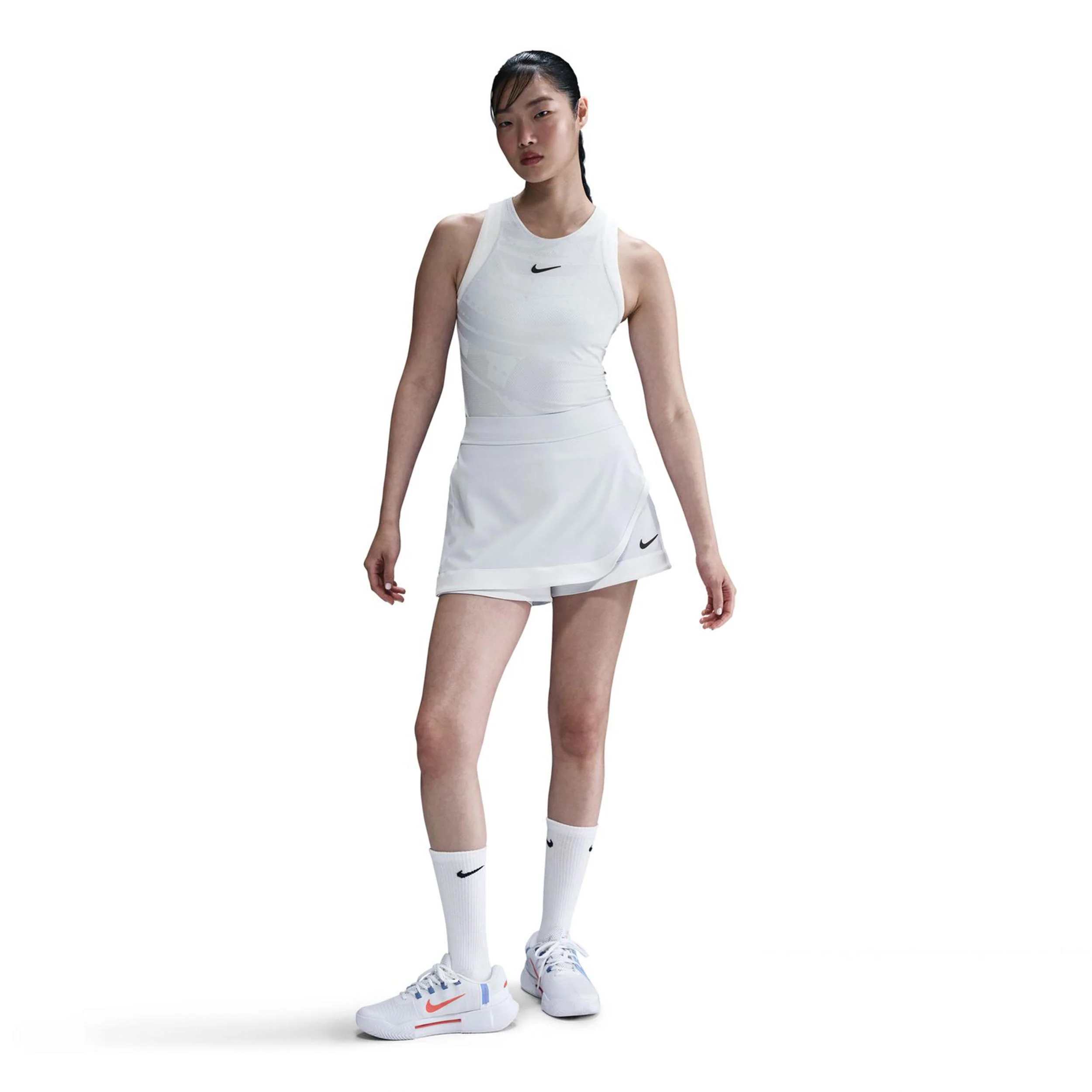 Court Dri-Fit Slam Falda Mujeres-Gris Claro,Gris Claro - Image 2