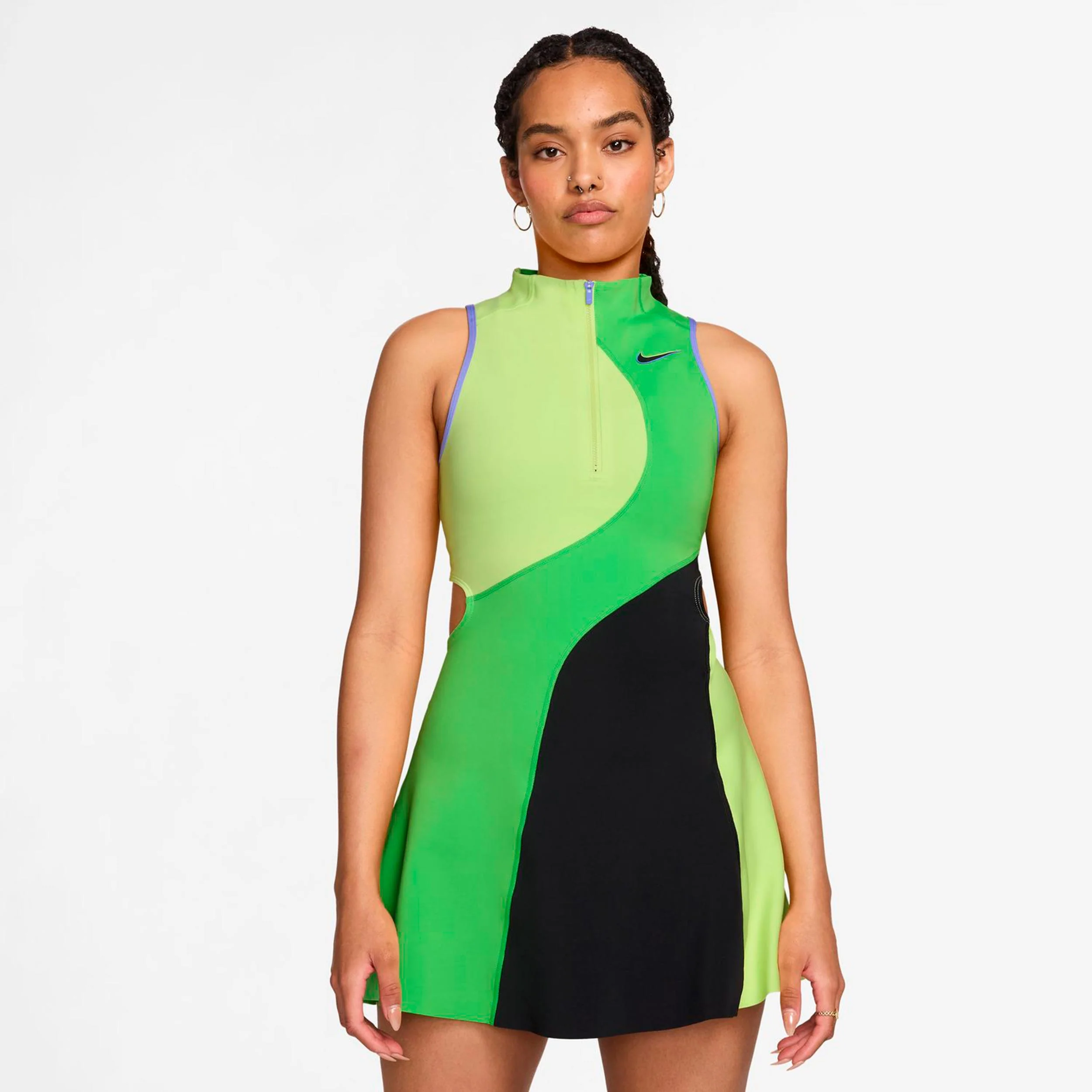 Court Dri-Fit Slam Vestido Mujeres-lima, verde