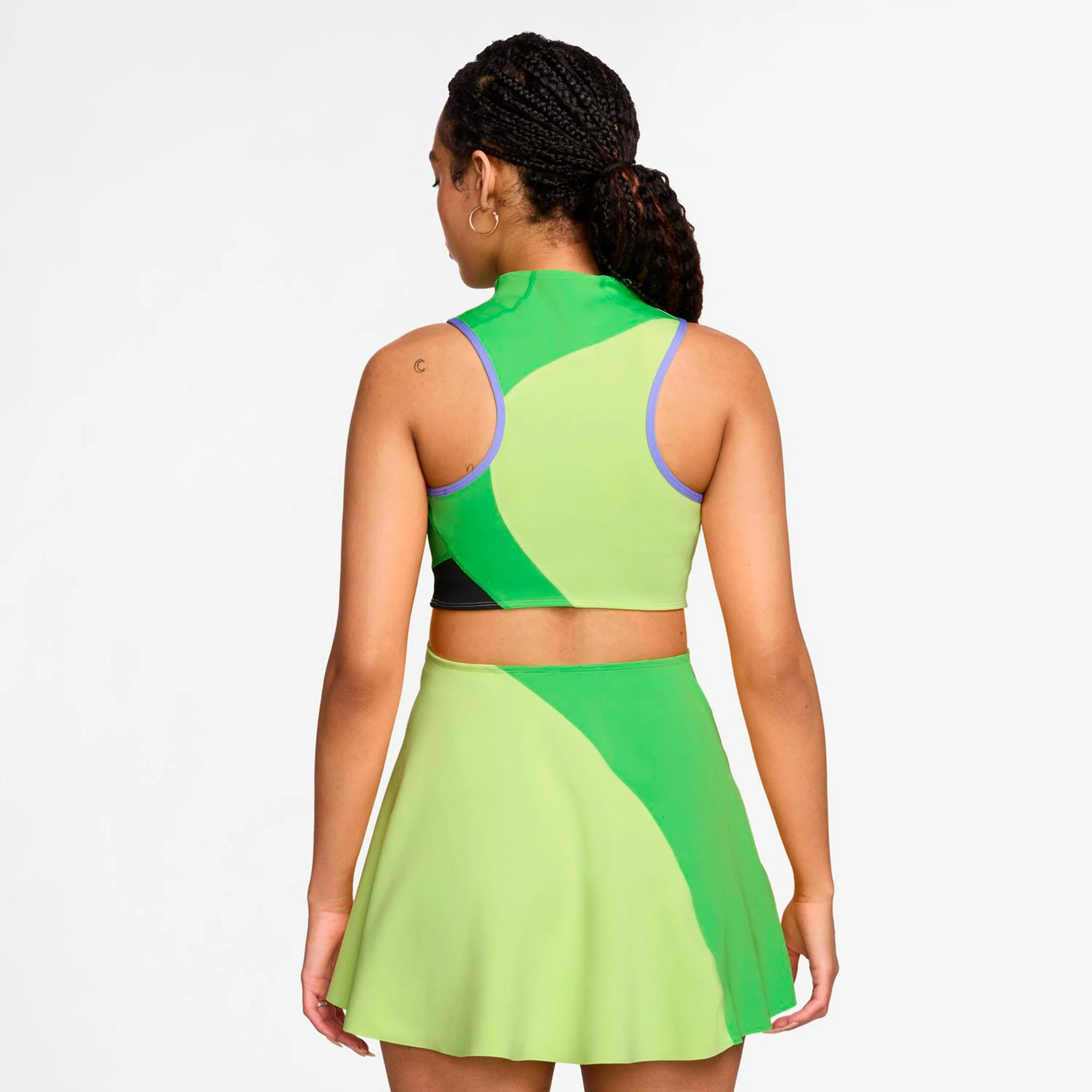 Court Dri-Fit Slam Vestido Mujeres-lima, verde - Image 3