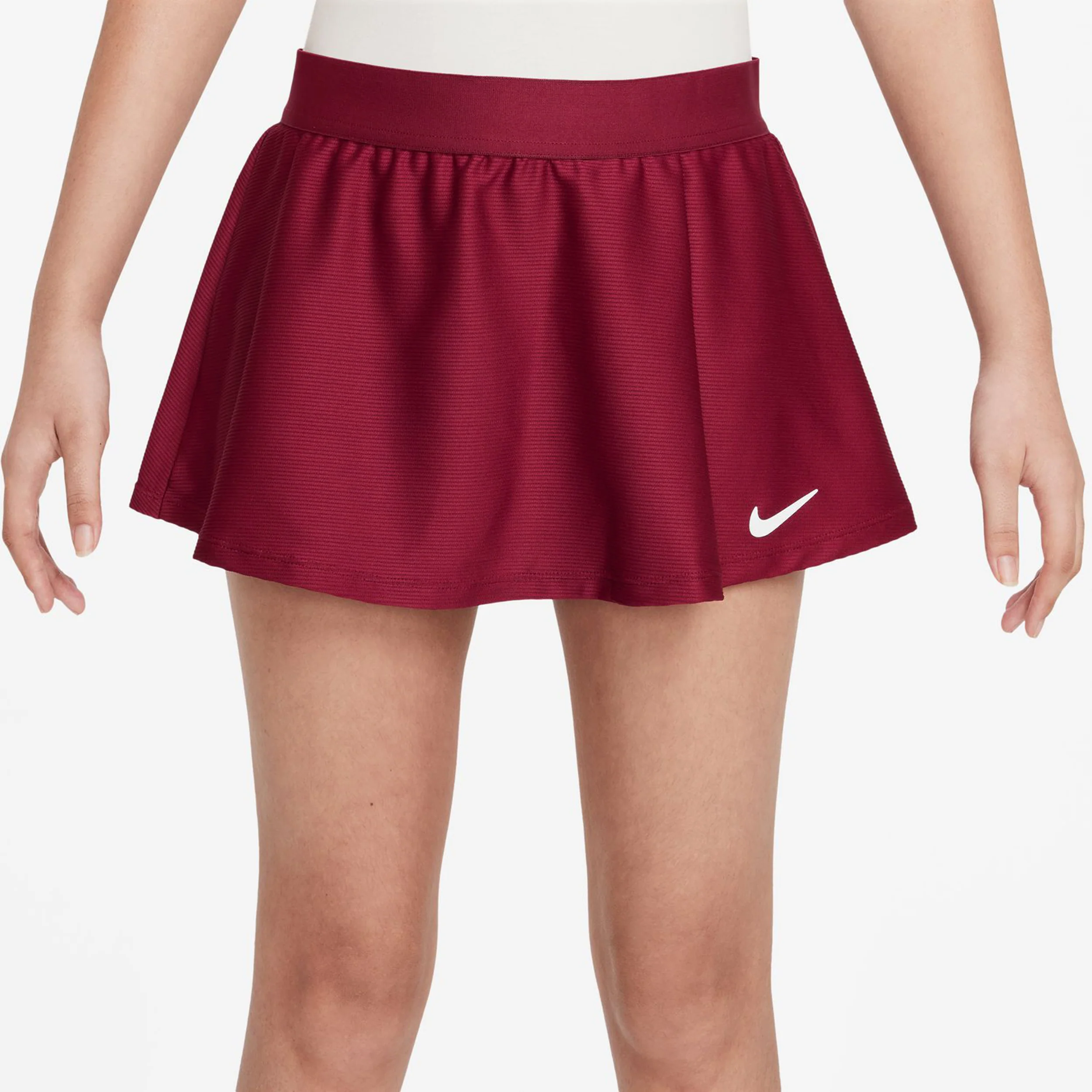 Court Dri-Fit Victory Flouncy Falda Chicas-Rojo,Blanco - Image 5