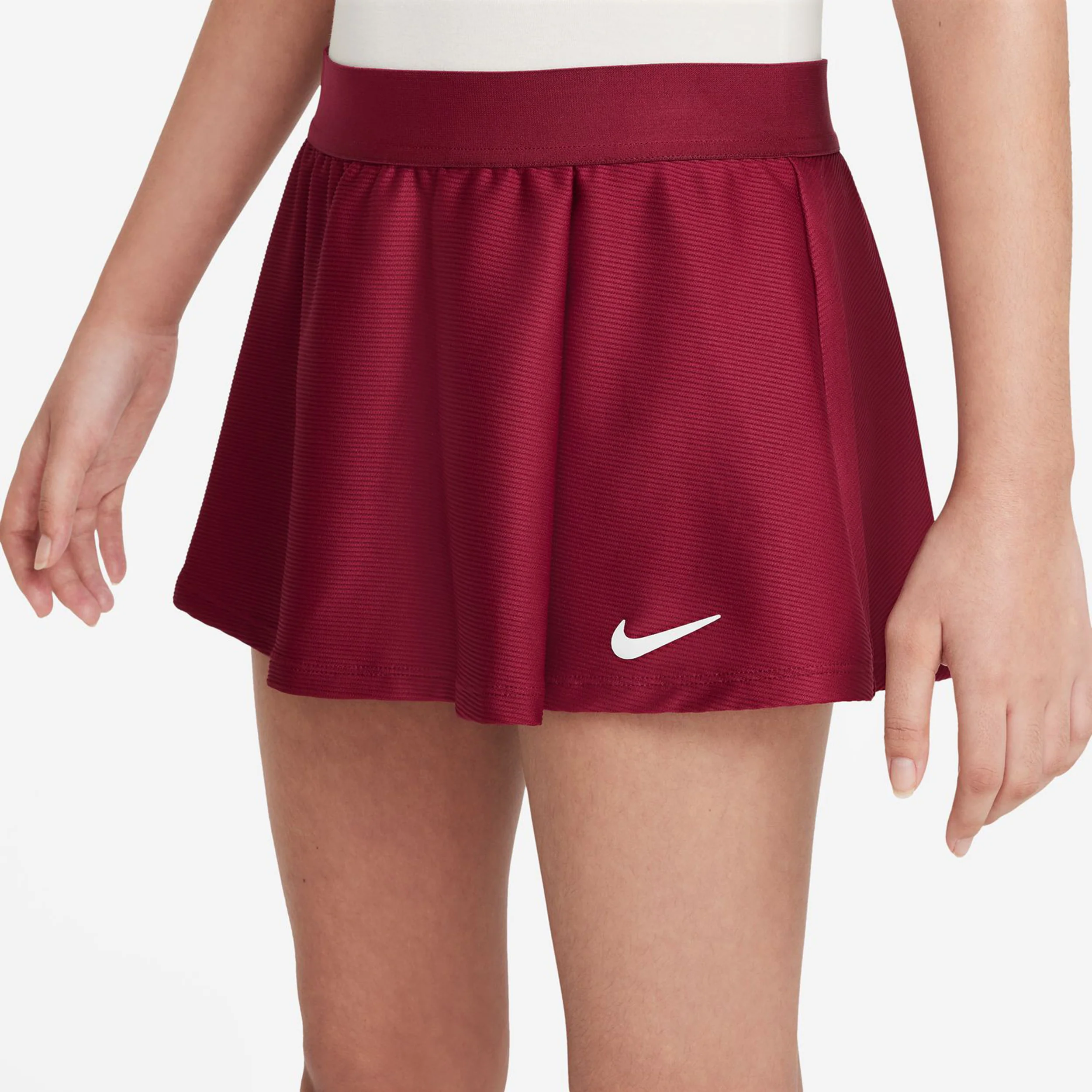 Court Dri-Fit Victory Flouncy Falda Chicas-Rojo,Blanco - Image 7