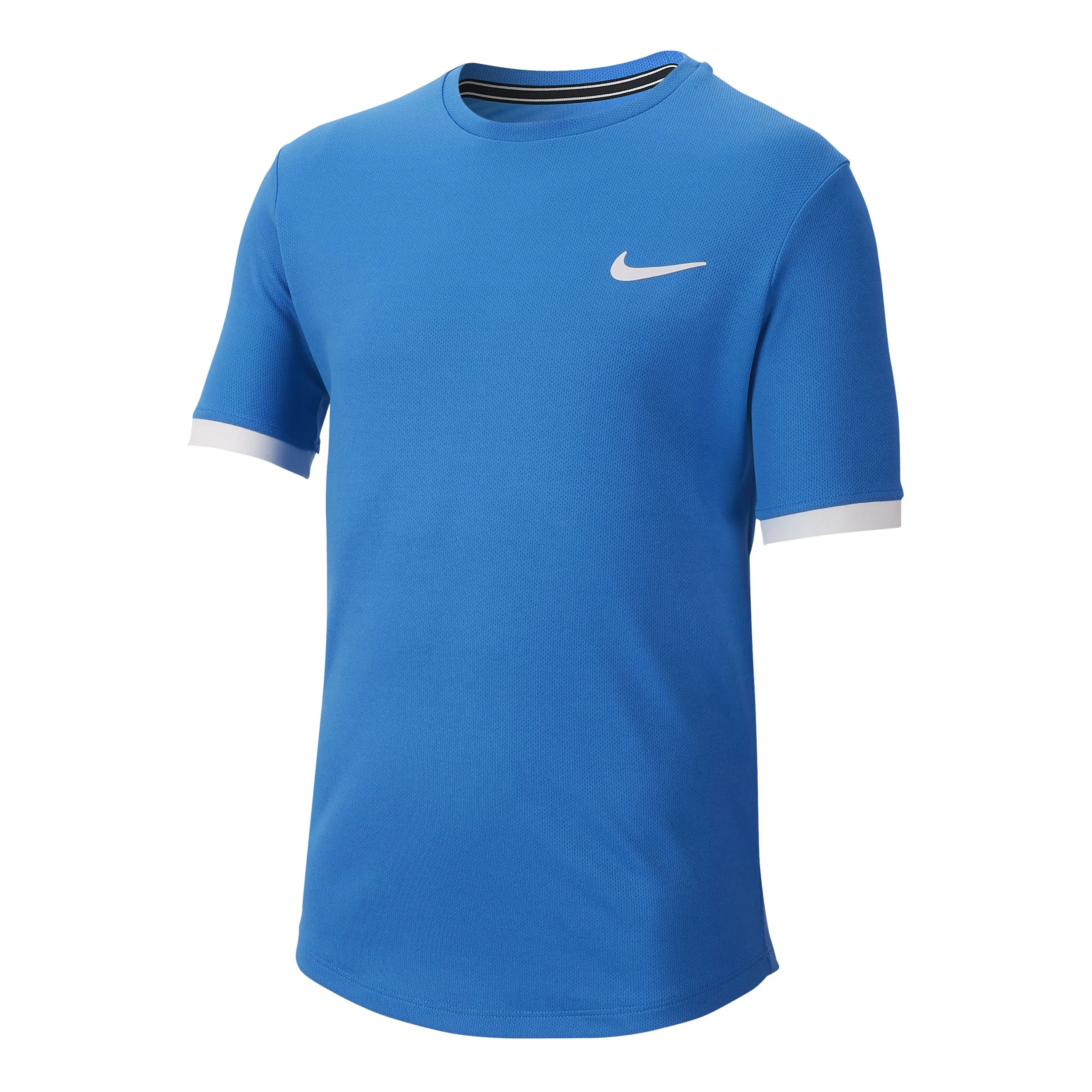 Court Dry Camiseta De Manga Corta Chicos-Azul Claro,Blanco