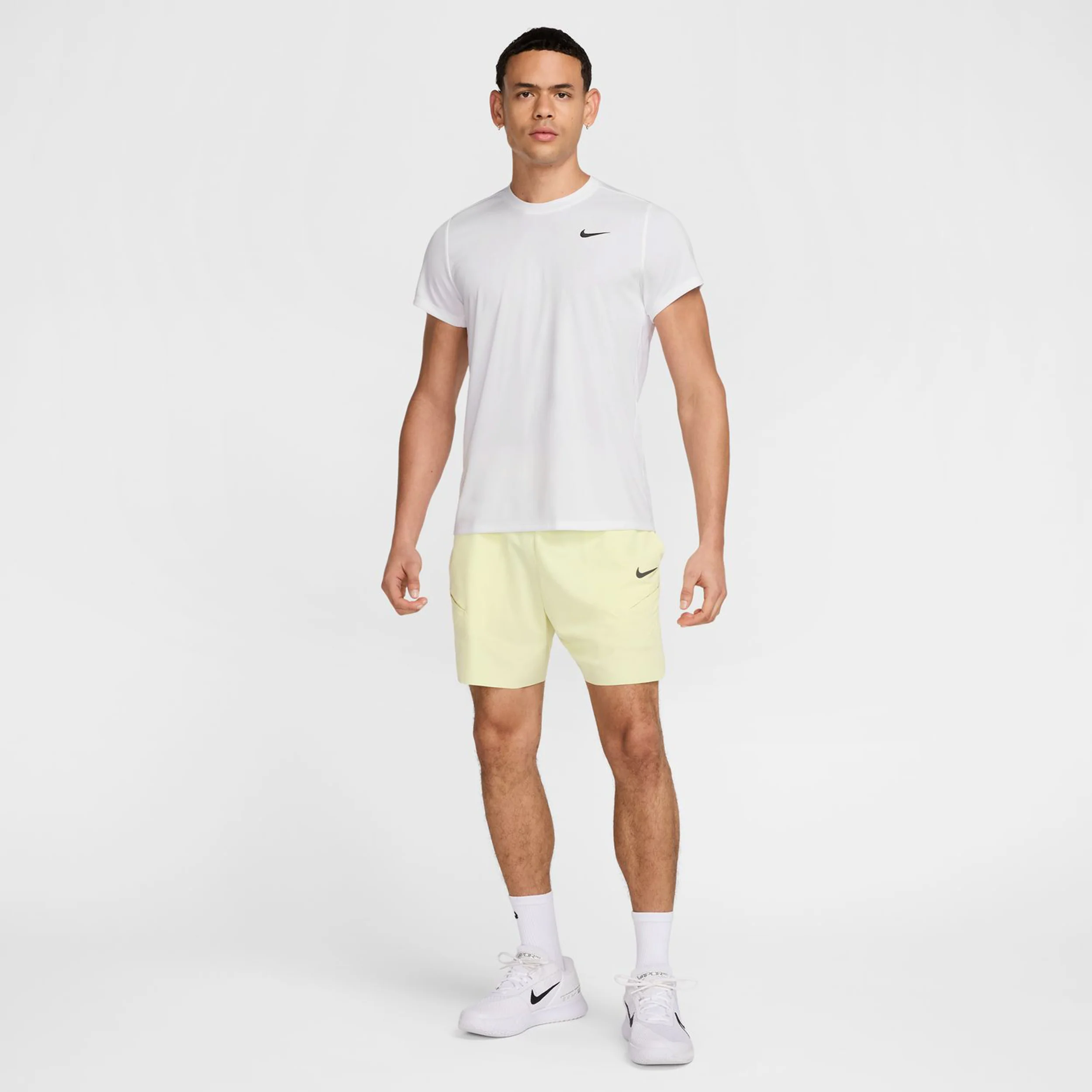 Court Dry Victory Camiseta De Manga Corta Hombres-Blanco,Negro - Image 9
