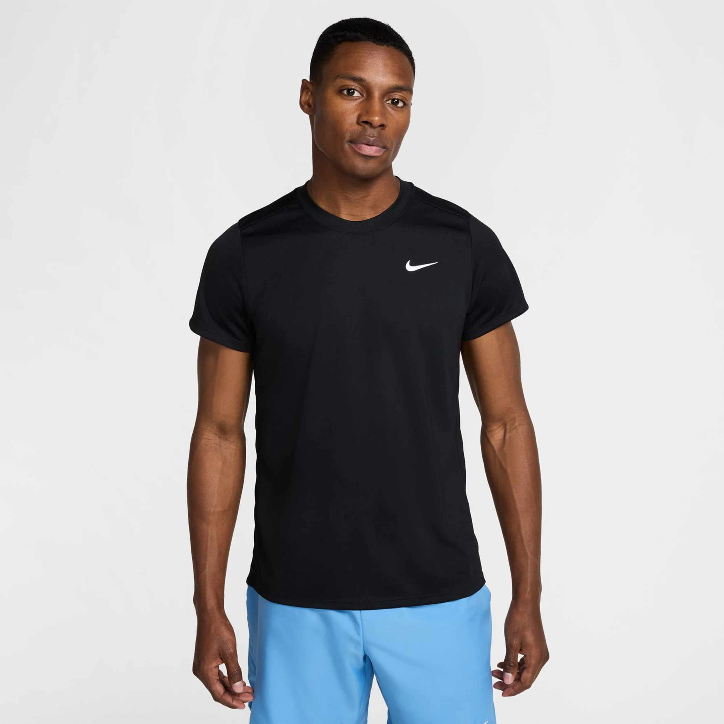 Court Dry Victory Camiseta De Manga Corta Hombres-Negro,Blanco - Image 4