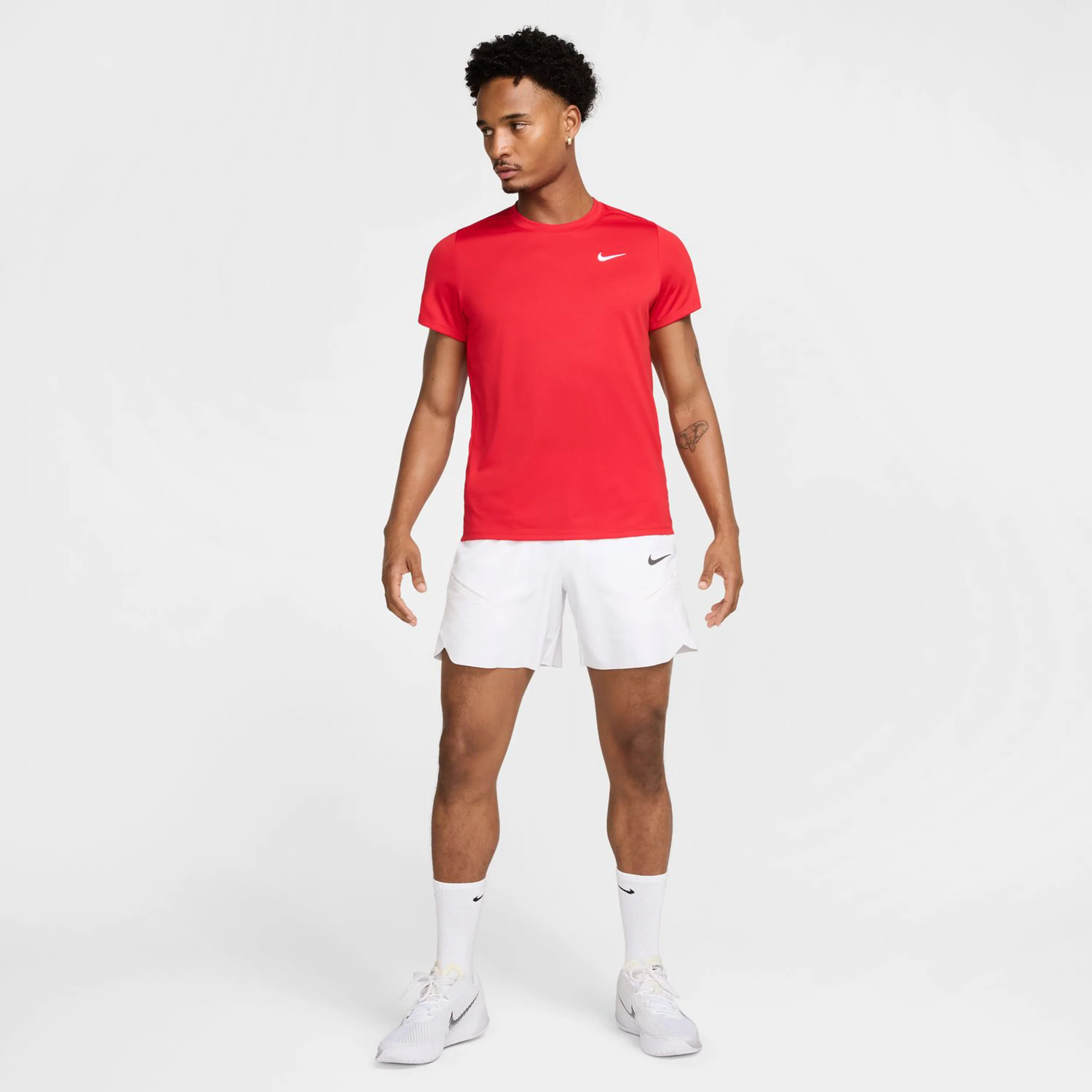 Court Dry Victory Camiseta De Manga Corta Hombres-Rojo,Blanco - Image 7