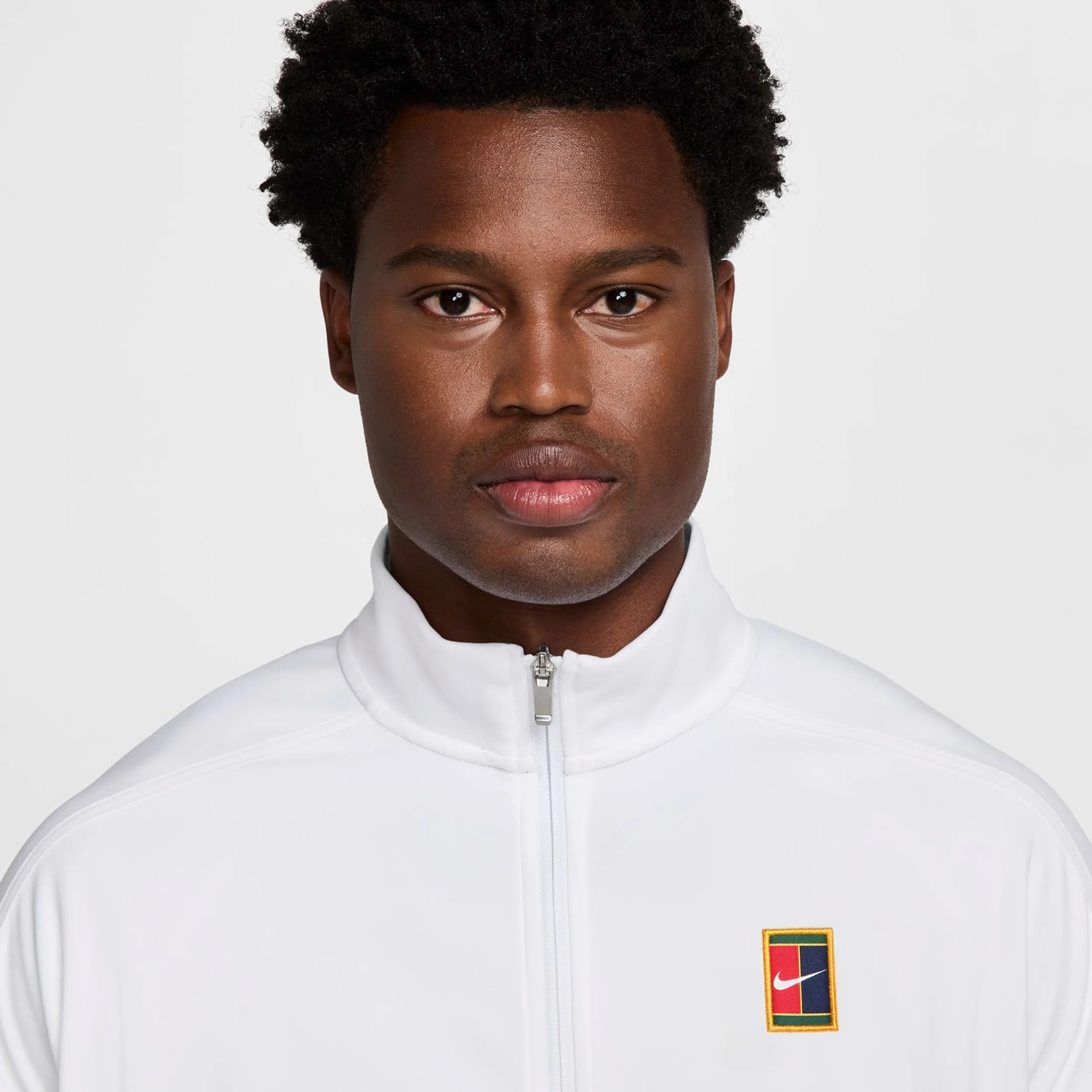 Court Heritage Chaqueta De Entrenamiento Hombres-Blanco,Blanco - Image 7