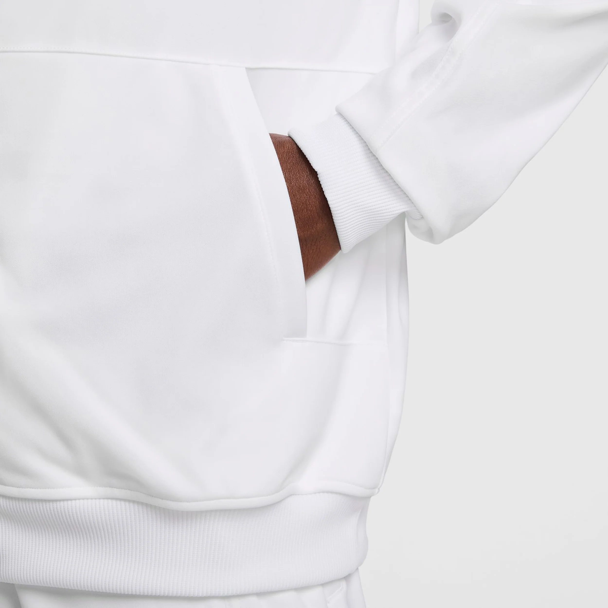 Court Heritage Chaqueta De Entrenamiento Hombres-Blanco,Blanco - Image 8
