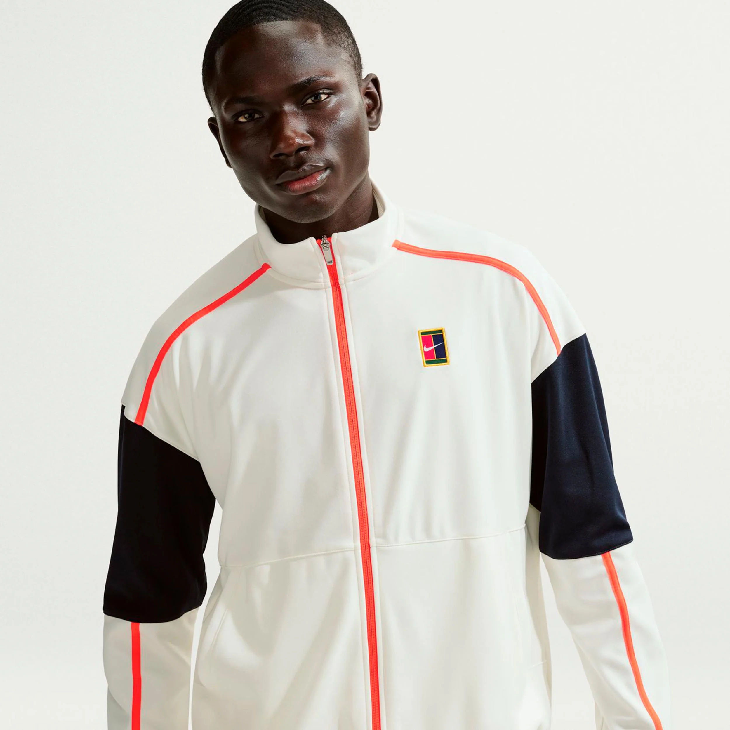 Court Heritage Chaqueta de entrenamiento Hombres-crema, naranja