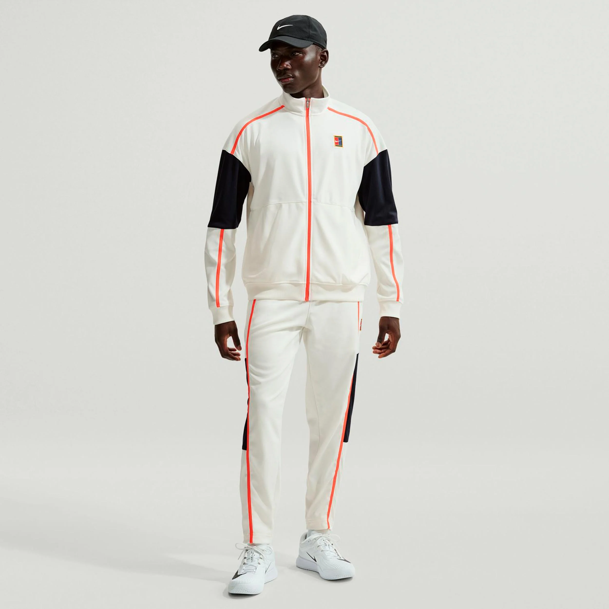 Court Heritage Chaqueta de entrenamiento Hombres-crema, naranja - Image 2