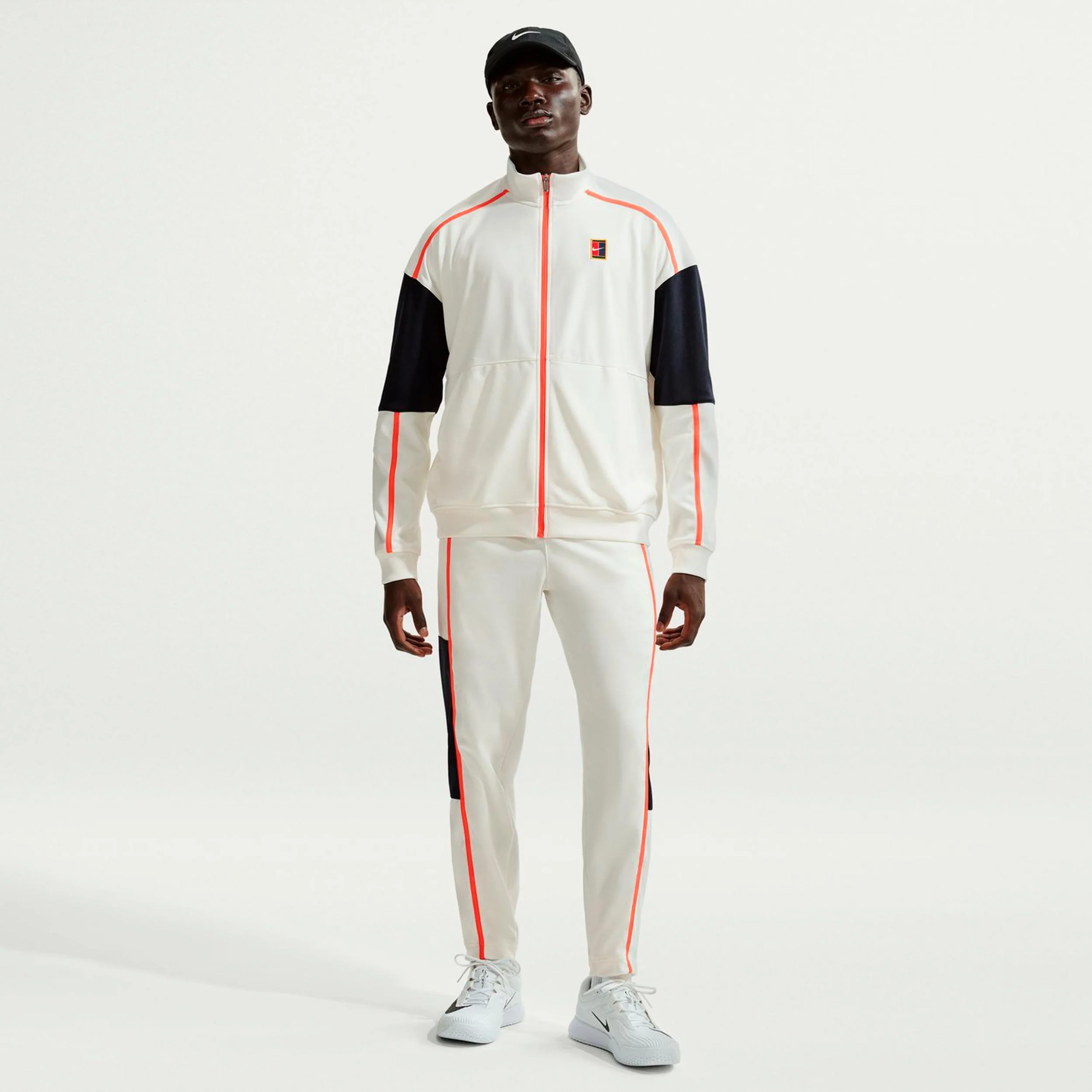 Court Heritage Pantalón de entrenamiento Hombres-crema, naranja - Image 2