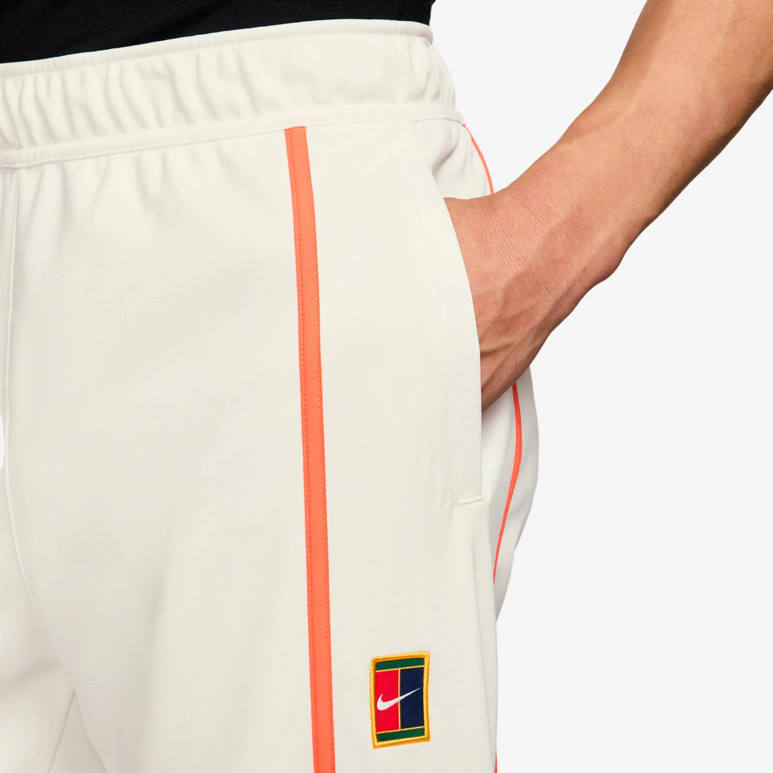 Court Heritage Pantalón de entrenamiento Hombres-crema, naranja - Image 4