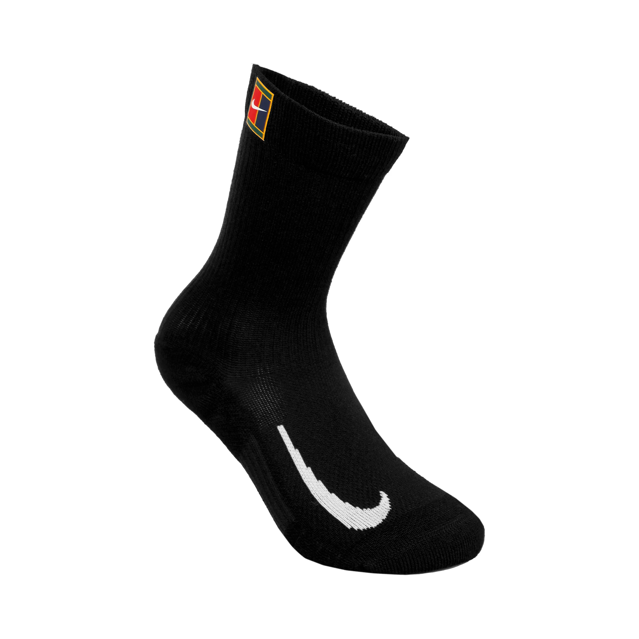Court Multiplier Cushioned Calcetines De Tenis Pack De 2-Negro,Blanco - Image 3