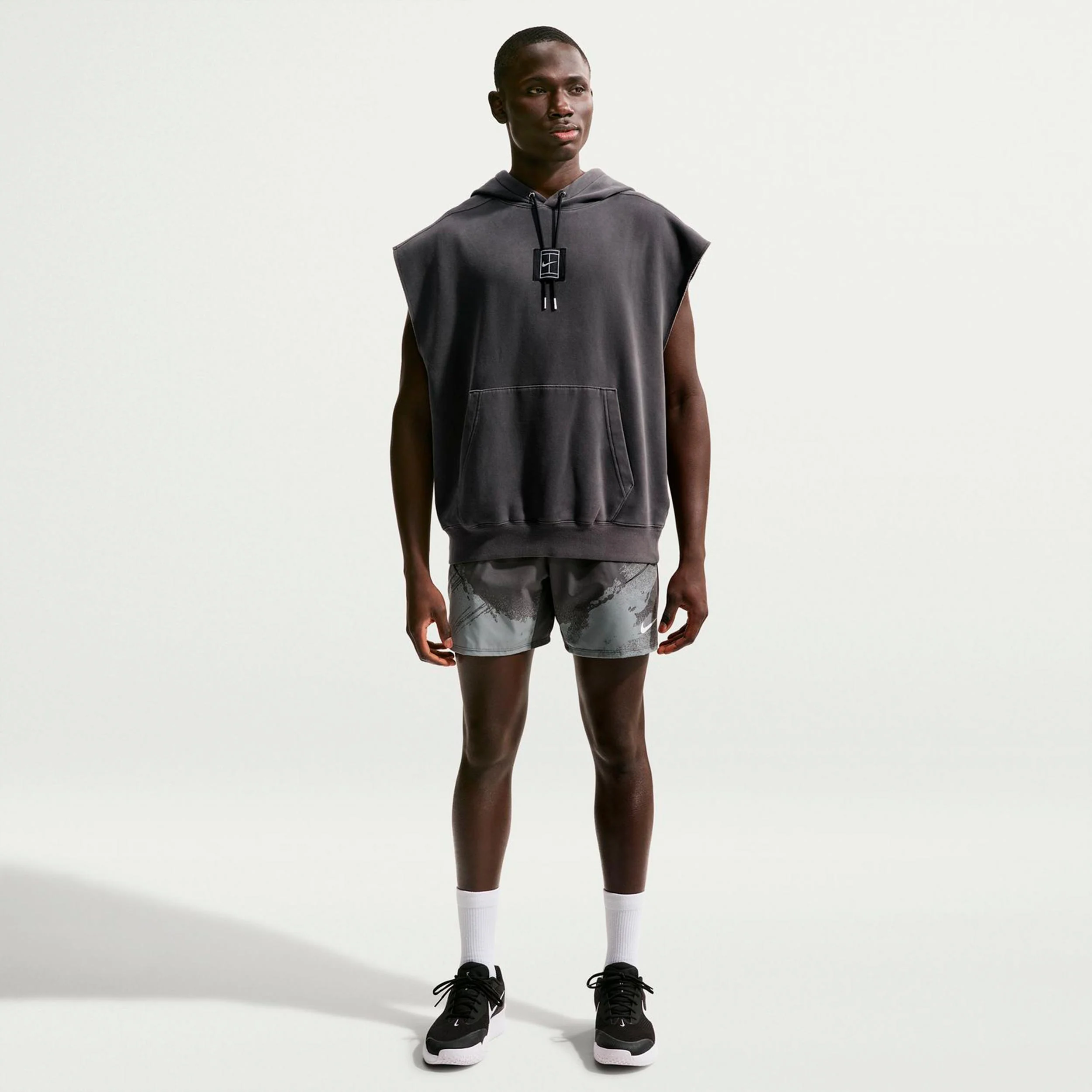 Court Slam Sudadera con capucha Hombres - antracita - Image 5