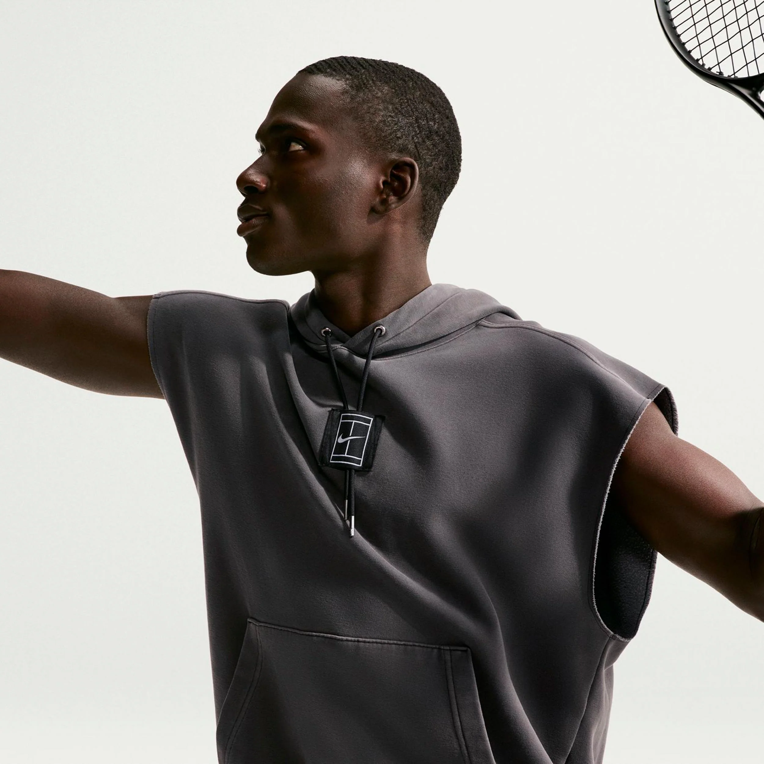 Court Slam Sudadera con capucha Hombres - antracita - Image 9