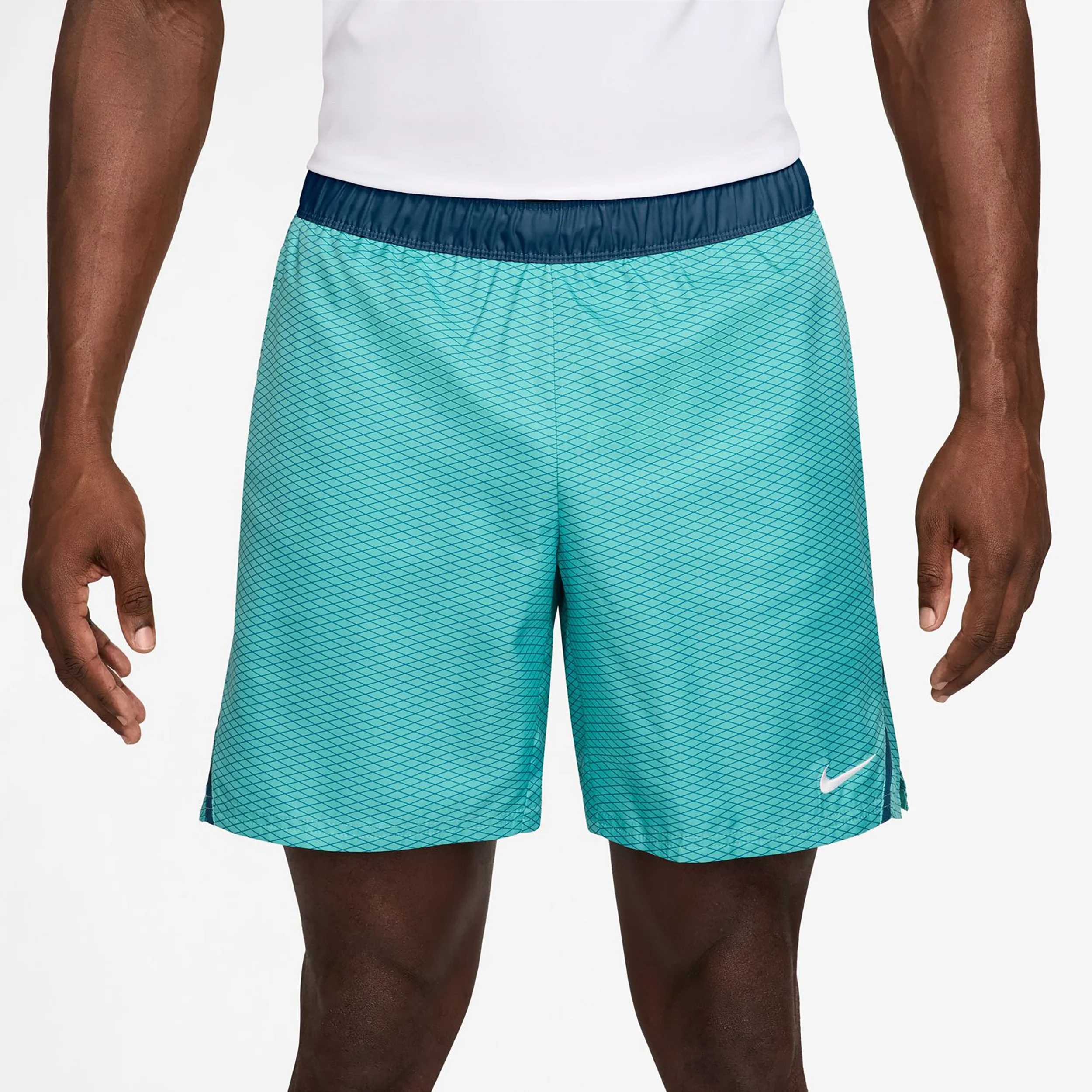 Court Victory Dri-Fit 7in Aop Shorts Hombres - turquesa, color petróleo