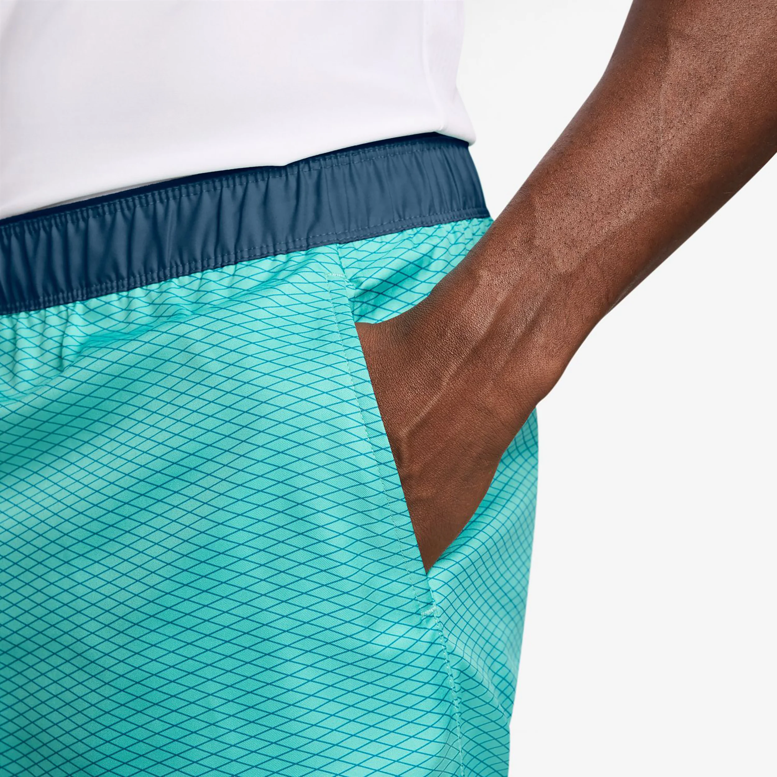 Court Victory Dri-Fit 7in Aop Shorts Hombres - turquesa, color petróleo - Image 4