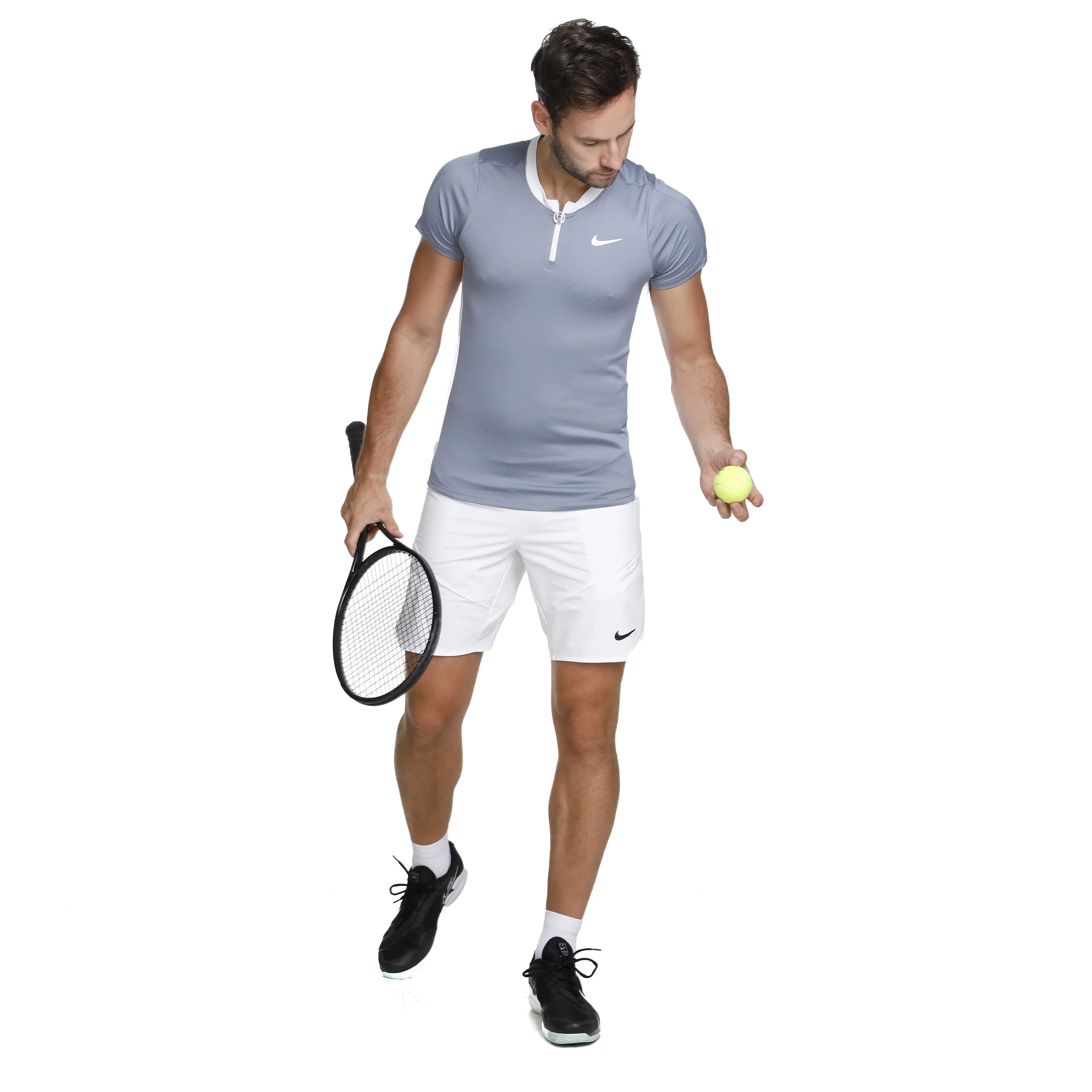 Dri-Fit Advantage 9in Shorts Hombres-Blanco - Image 3