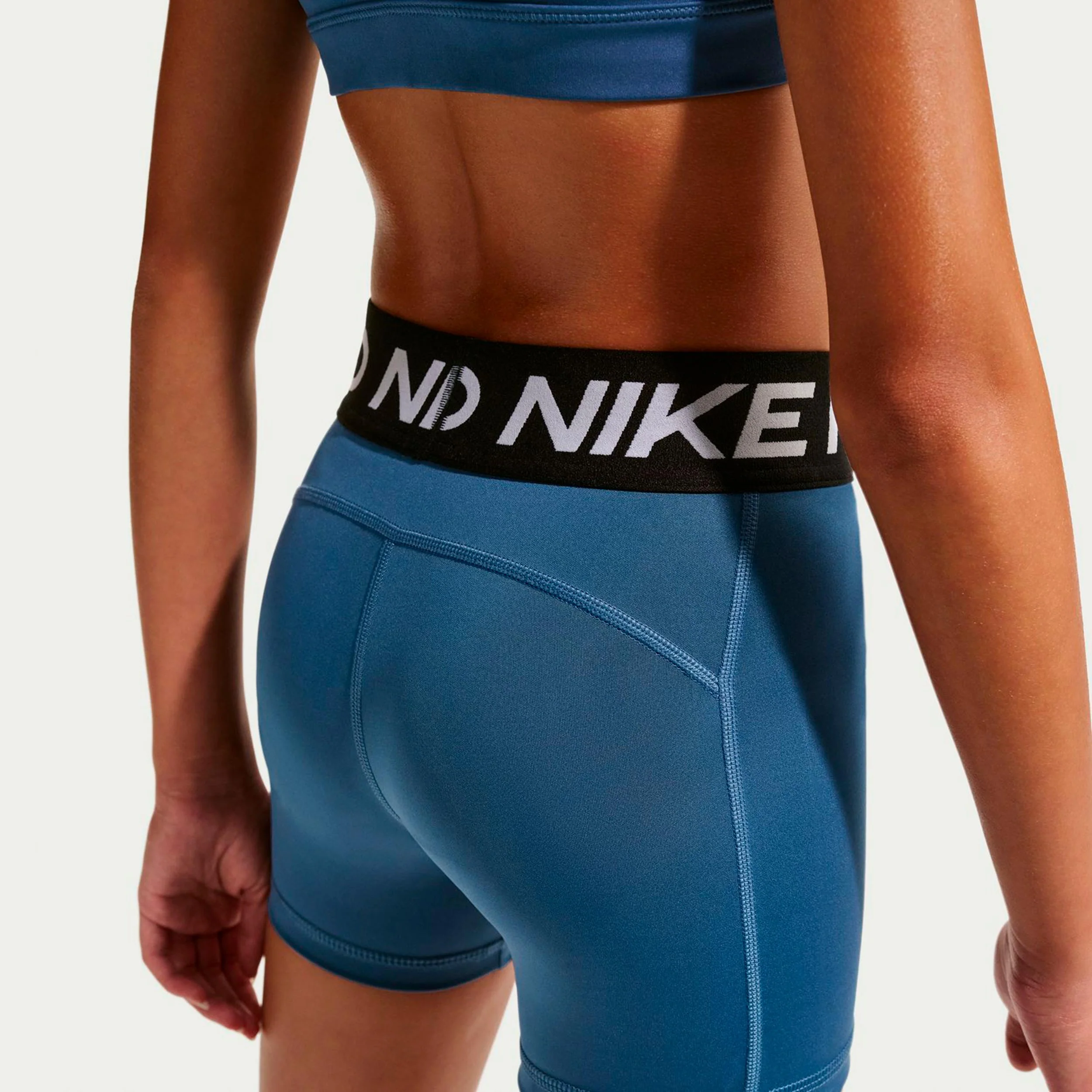 Dri-Fit Big Kids 3in Shorts Chicas-color petróleo - Image 4