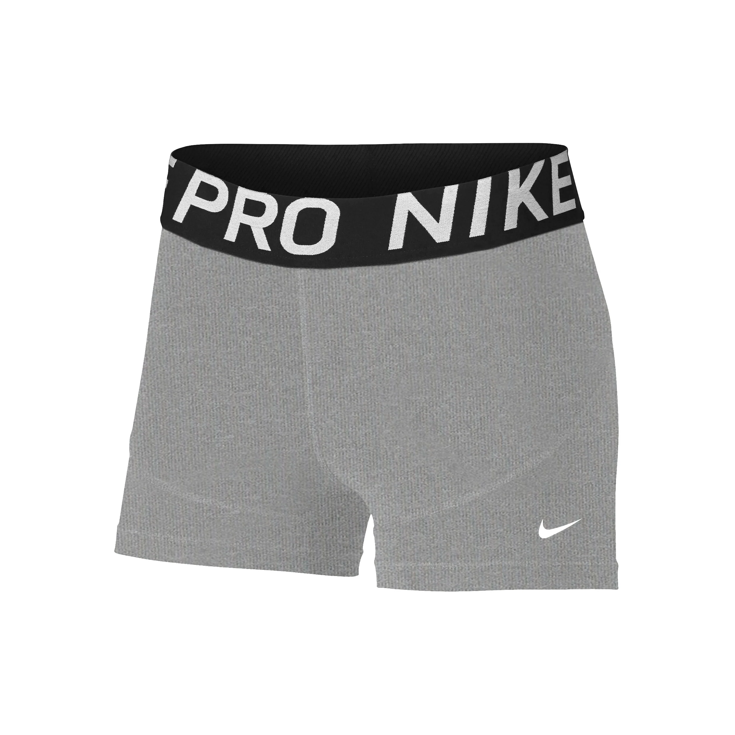 Dri-Fit Big Kids 3in Shorts Chicas-gris,blanco