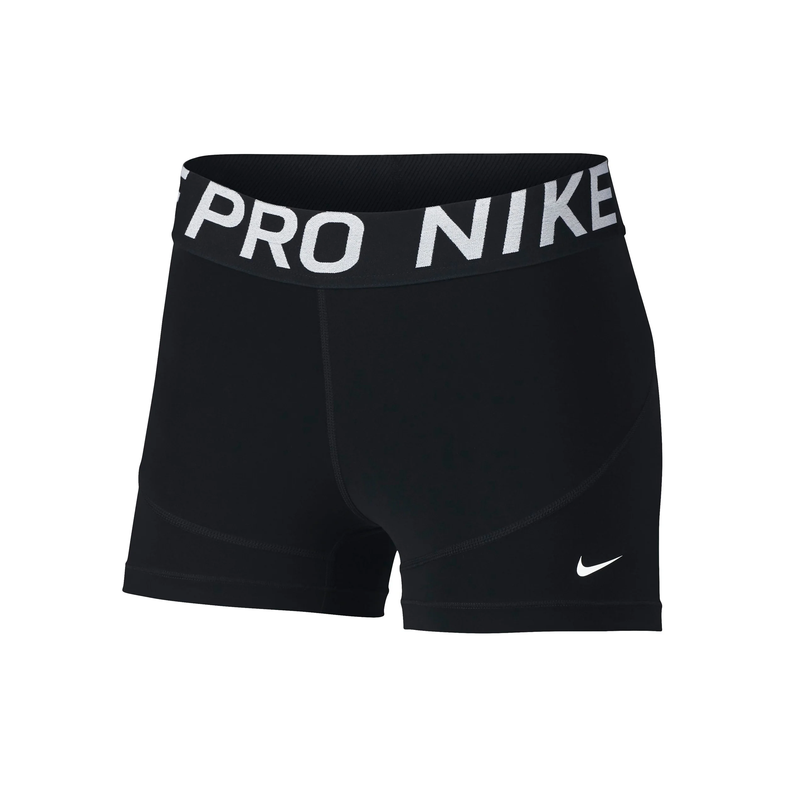 Dri-Fit Big Kids 3in Shorts Chicas-negro,blanco