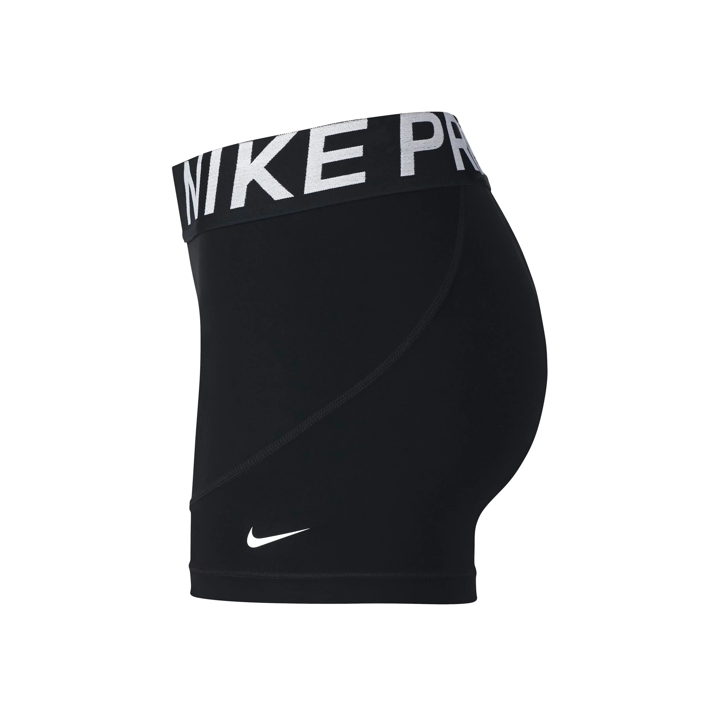 Dri-Fit Big Kids 3in Shorts Chicas-negro,blanco - Image 2