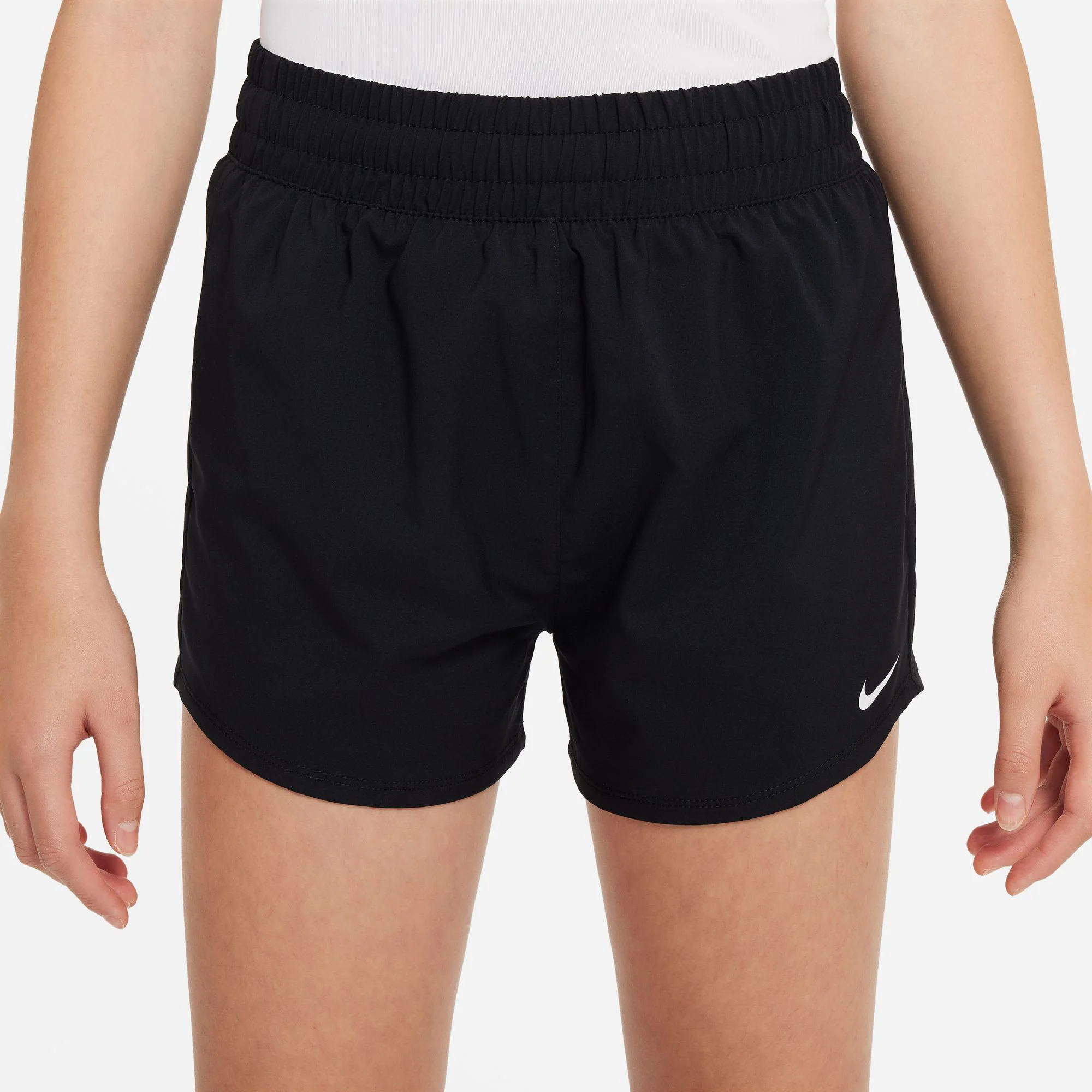 Dri-Fit Big Kids High Waisted Woven Shorts Chicas-Negro - Image 4