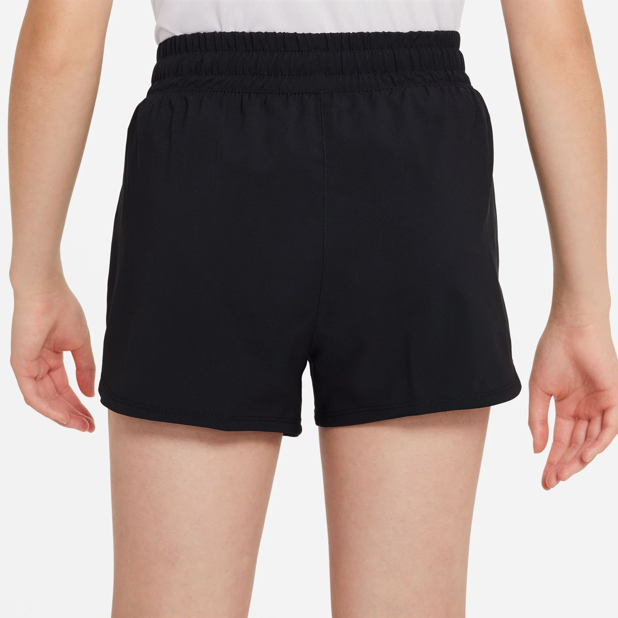 Dri-Fit Big Kids High Waisted Woven Shorts Chicas-Negro - Image 5