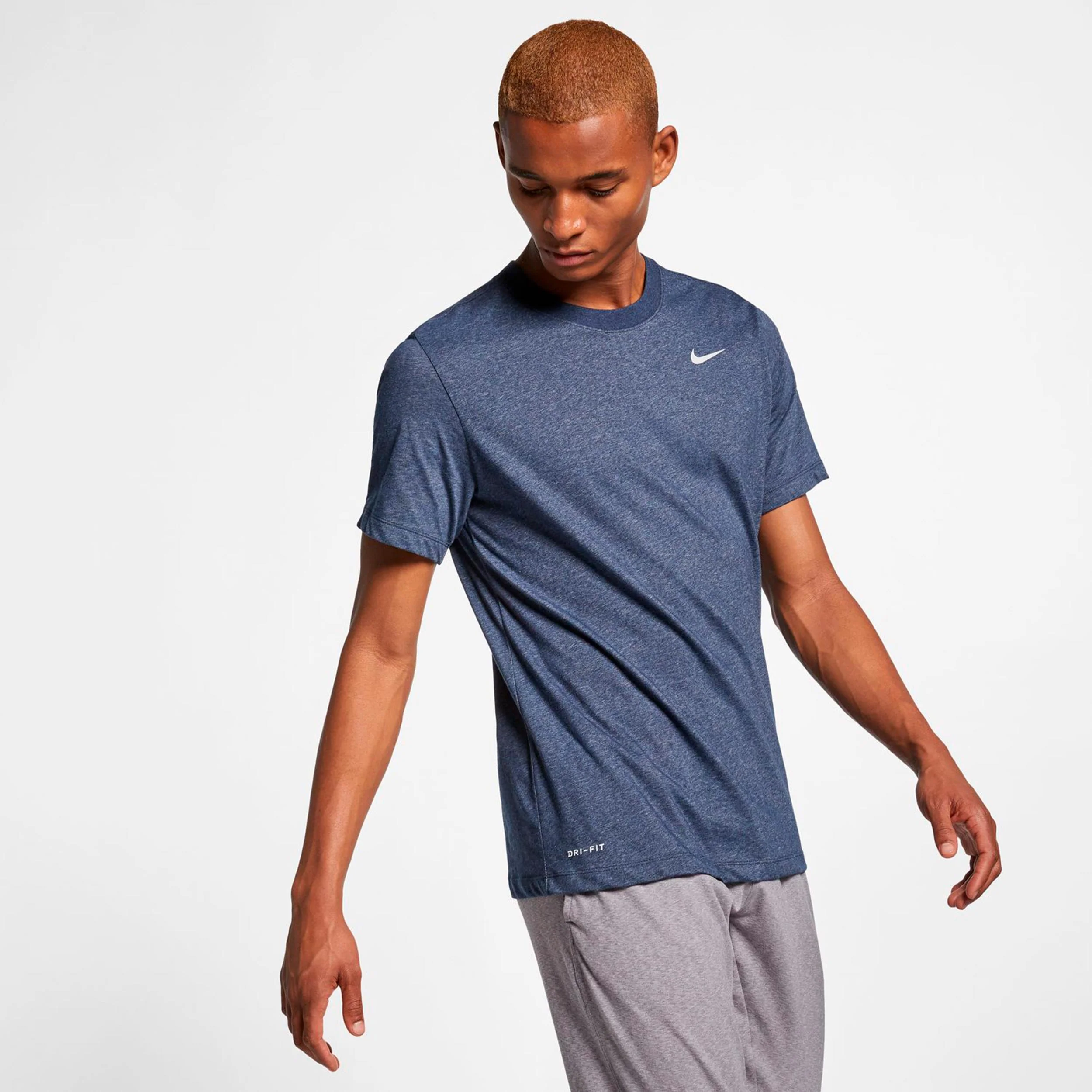 Dri-Fit Camiseta de manga corta Hombres-azul oscuro