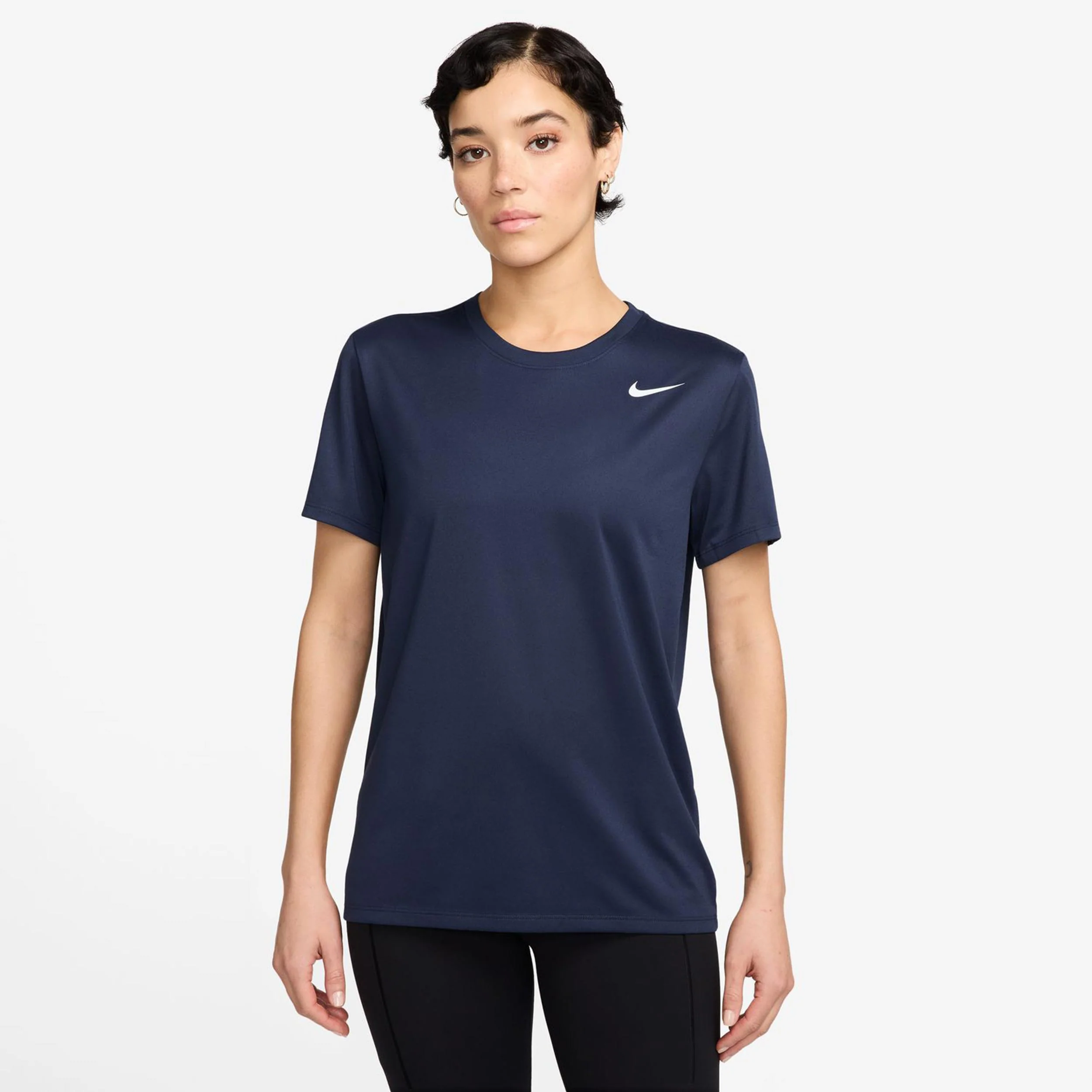 Dri-Fit Camiseta De Manga Corta Mujeres-Azul Oscuro