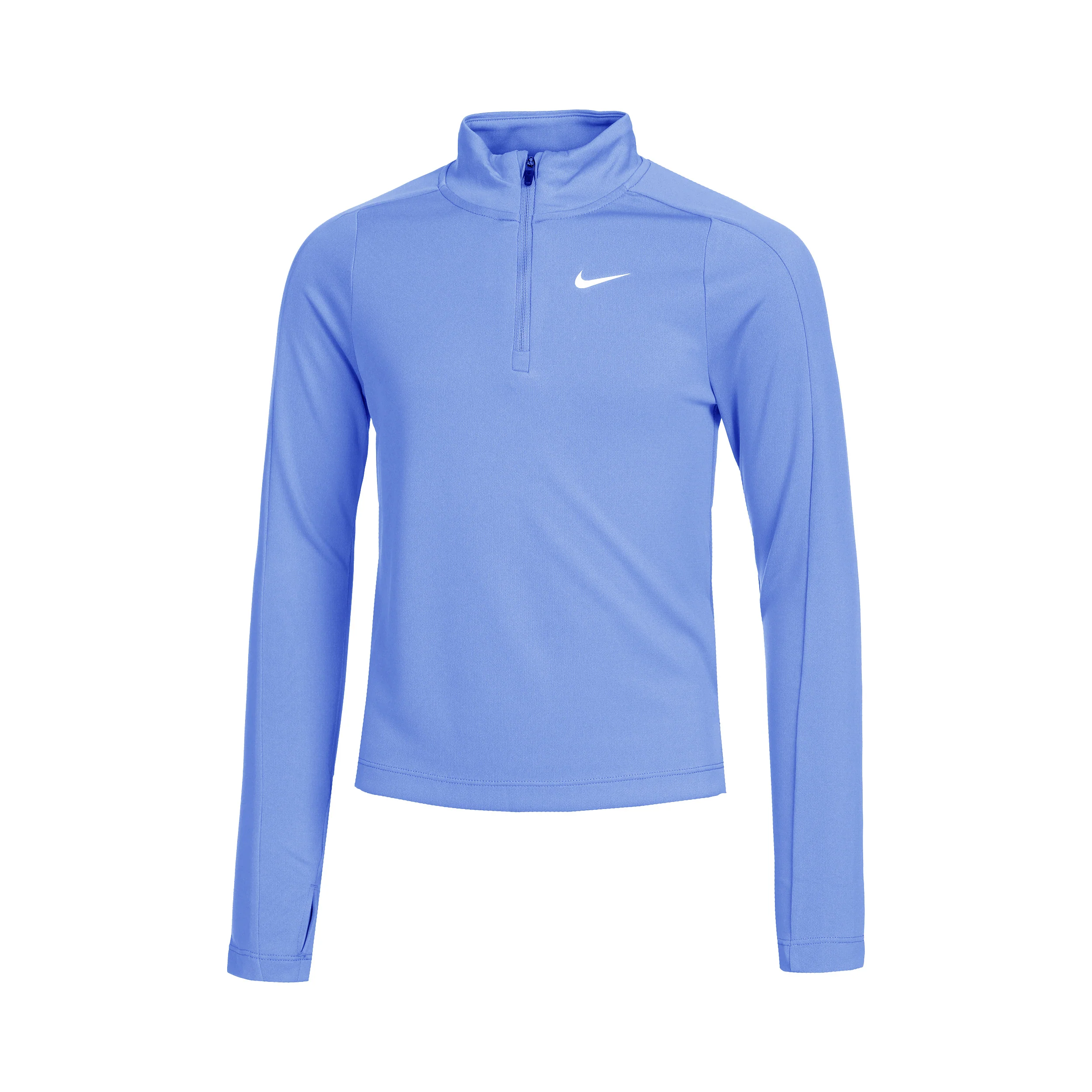 Dri-Fit Camiseta De Manga Larga Chicas-Azul Claro,Blanco