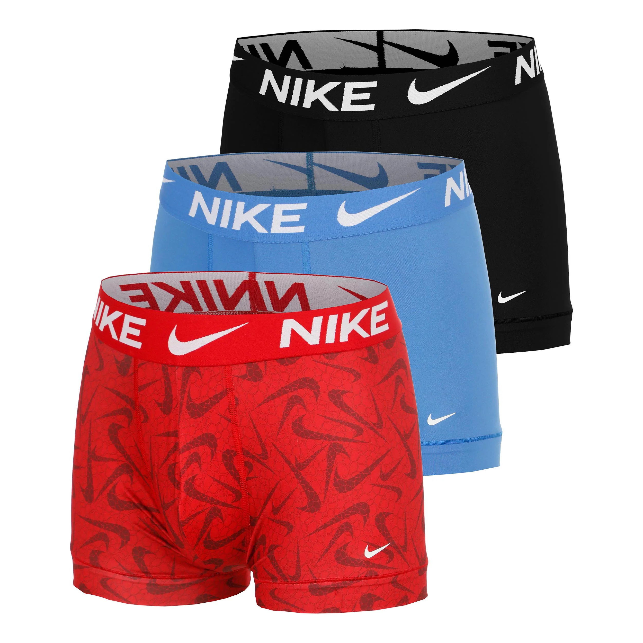 Dri-Fit Essential Micro Trunk Calzoncillos tipo bóxer - Pack de 3 Hombres-rojo, azul