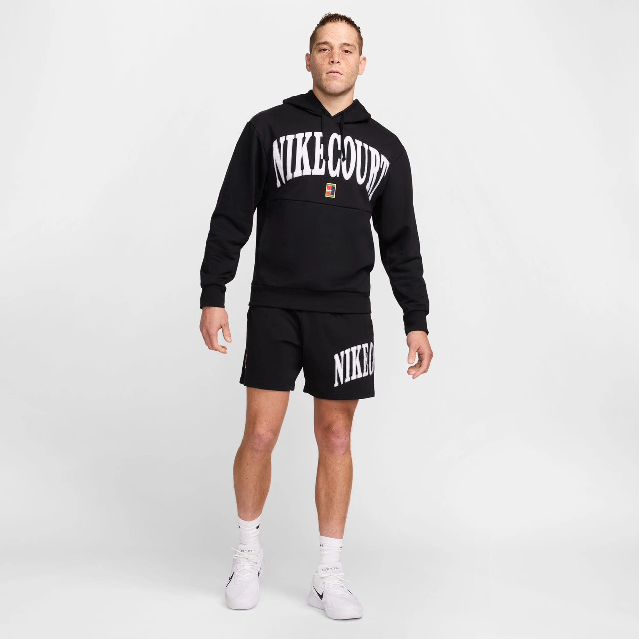 Dri-Fit Fleece Heritage Sudadera Con Capucha Hombres-Negro,Blanco - Image 7