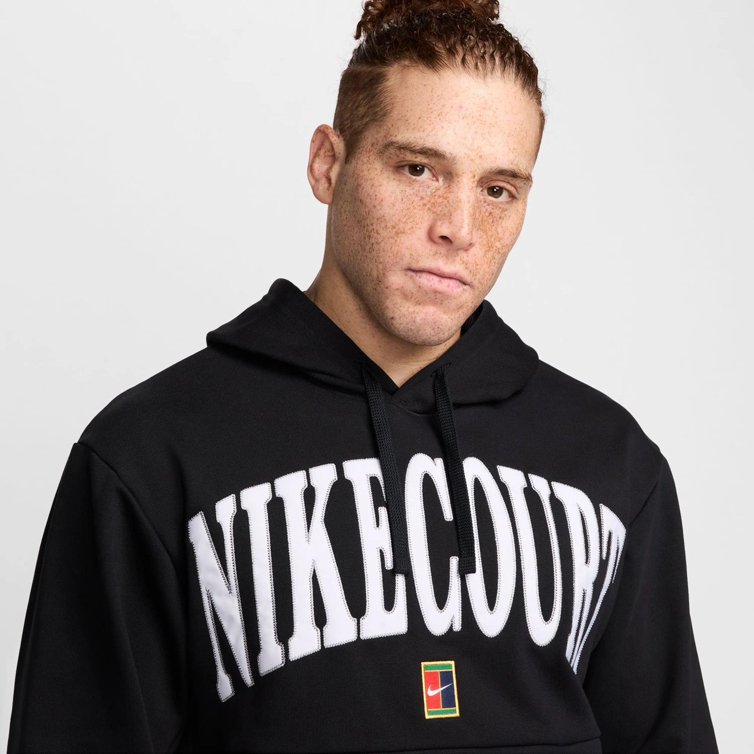 Dri-Fit Fleece Heritage Sudadera Con Capucha Hombres-Negro,Blanco - Image 8
