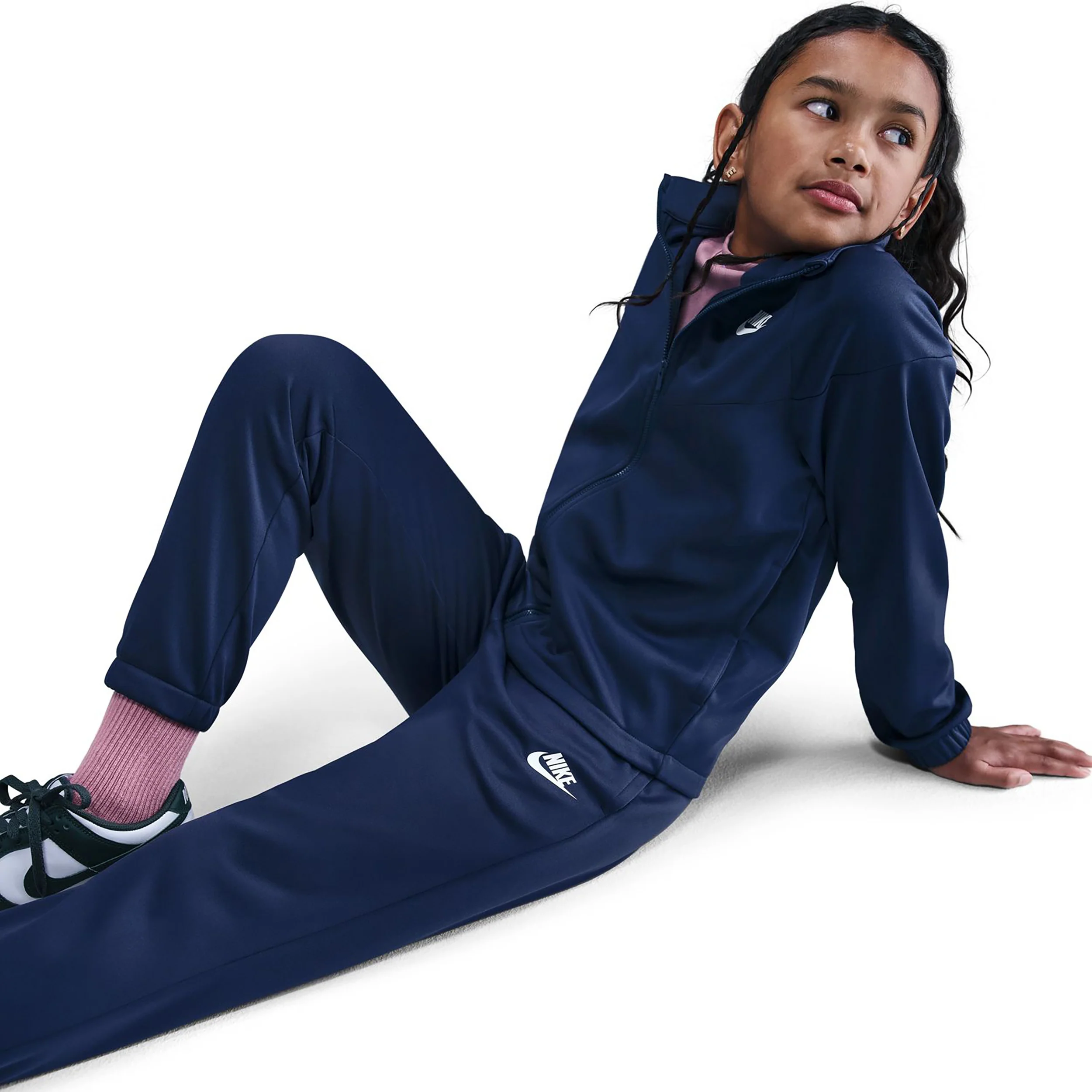 Dri-Fit Full-Zip Chándal Niños-azul oscuro - Image 6