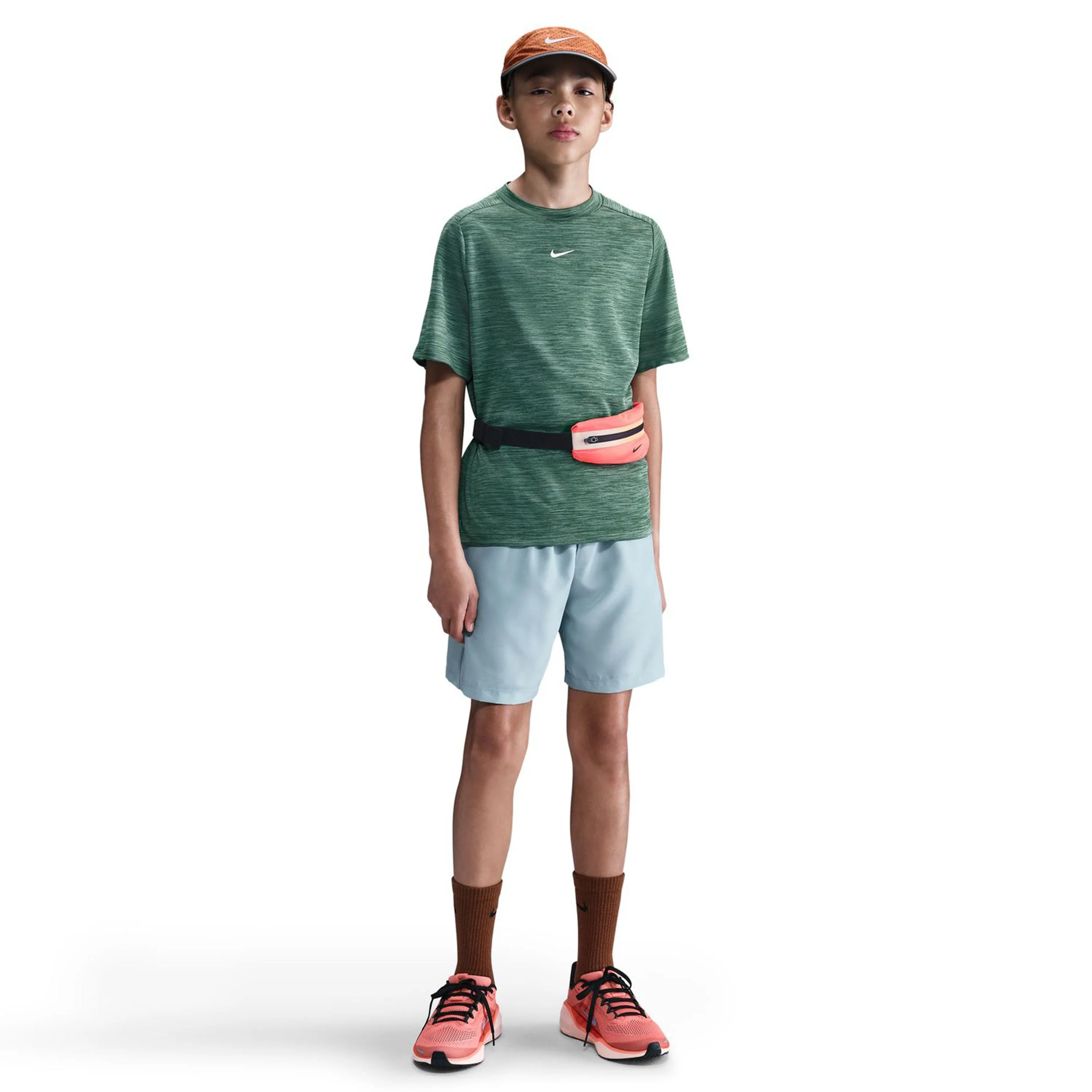 Dri-Fit Heather Camiseta De Manga Corta Niños-Verde - Image 2