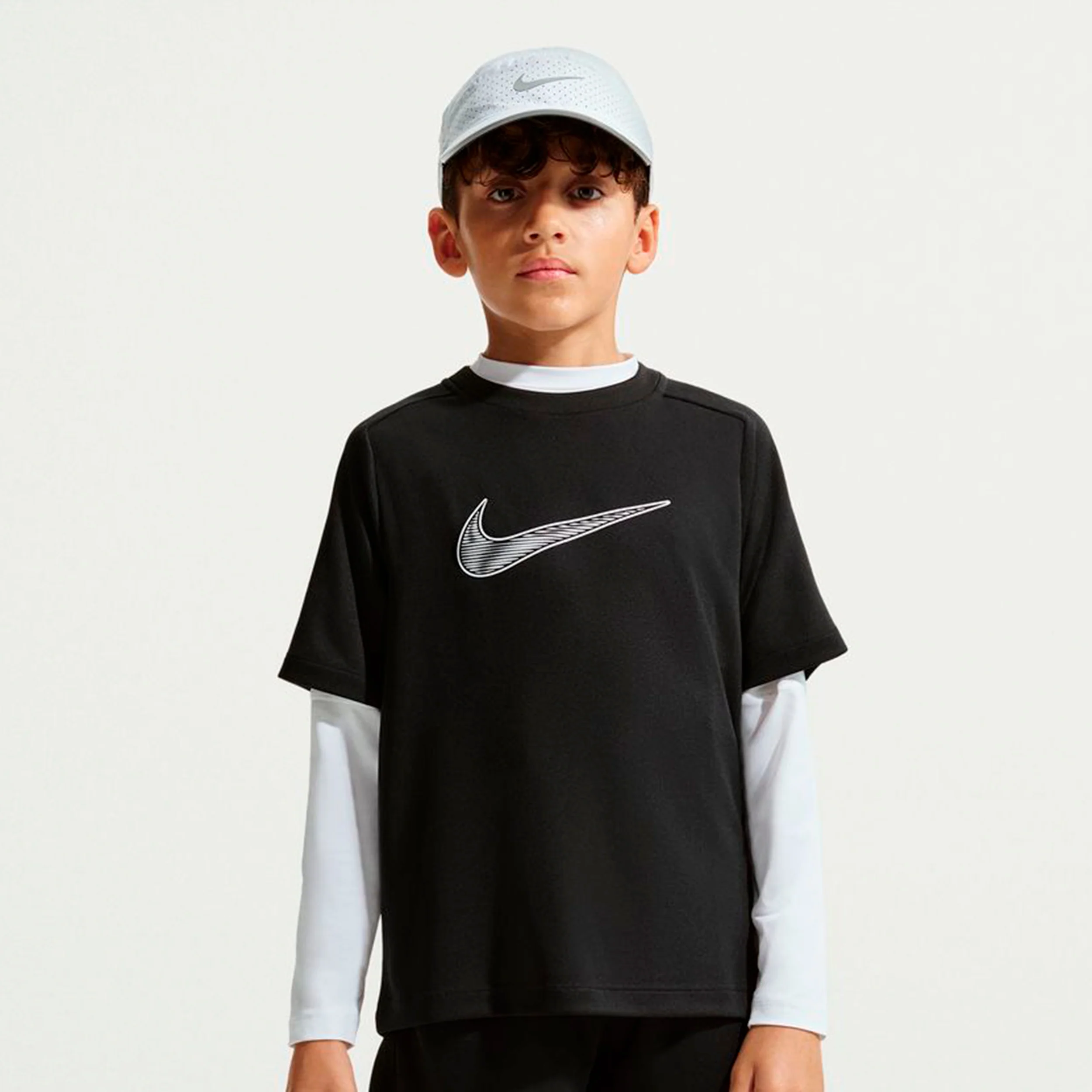 Dri-Fit Multi Camiseta de manga corta Chicos-negro