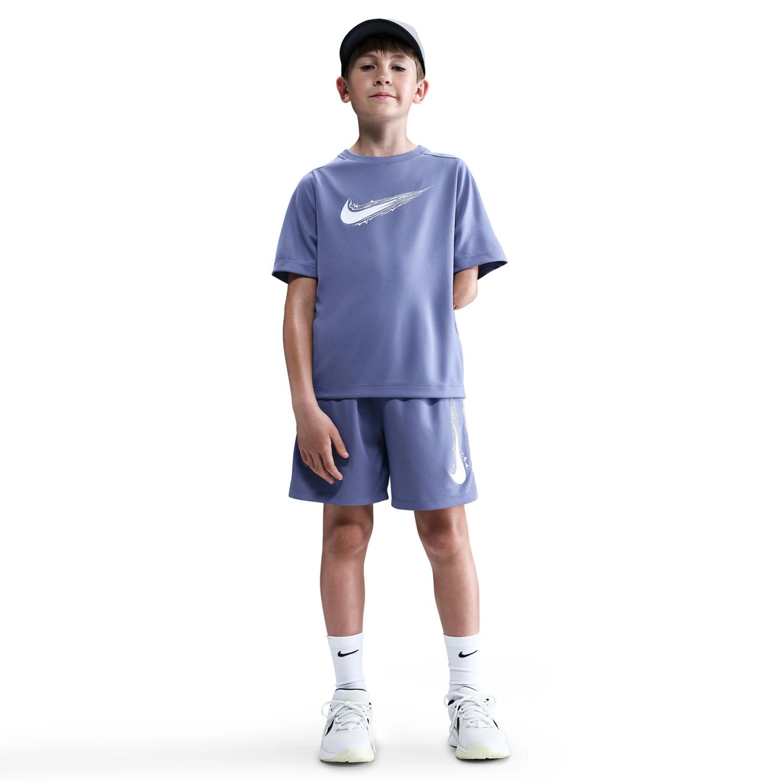 Dri-Fit Multi Camiseta De Manga Corta Niños-Azul-gris - Image 2