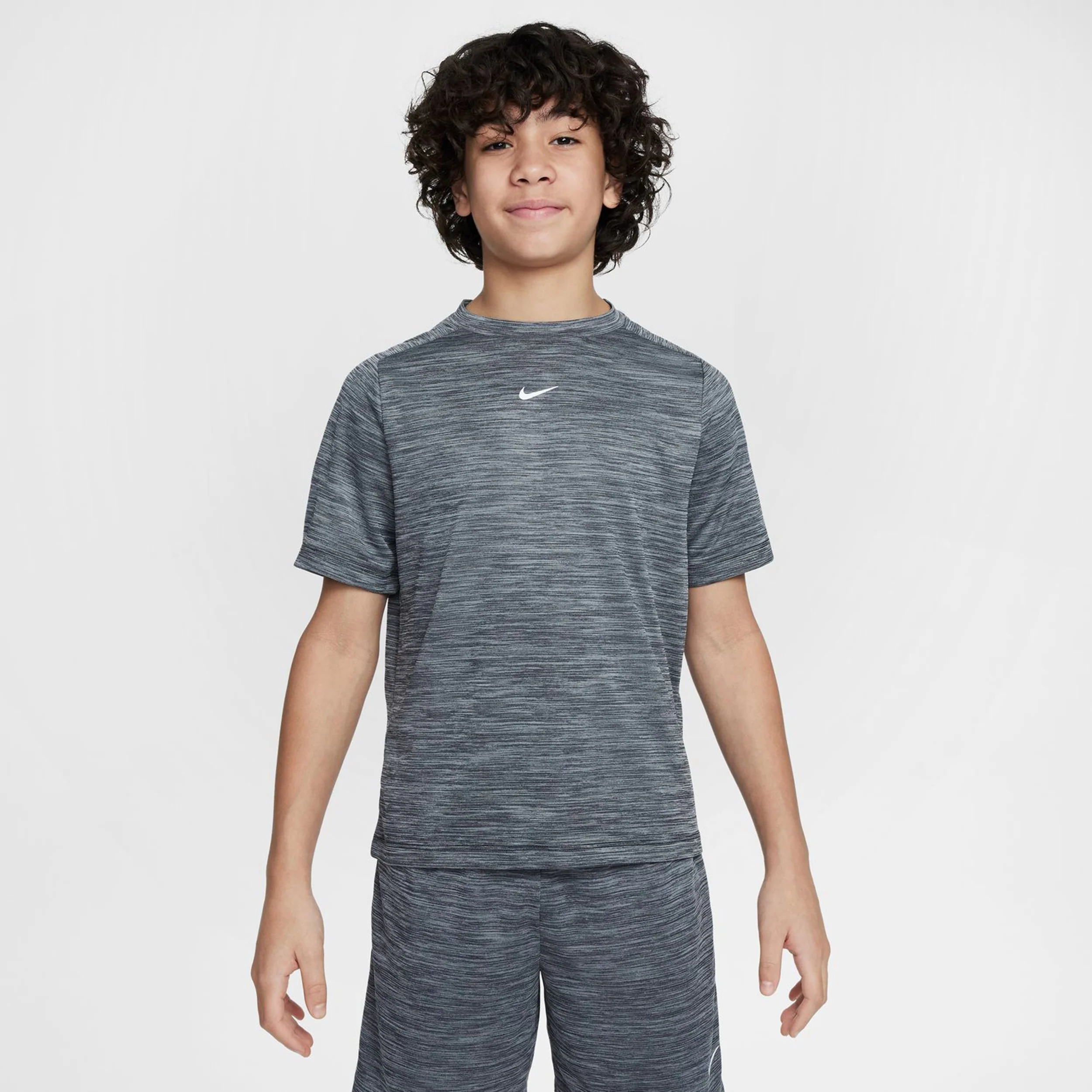 Dri-Fit Multi Camiseta De Manga Corta Niños-Negro,Gris - Image 4
