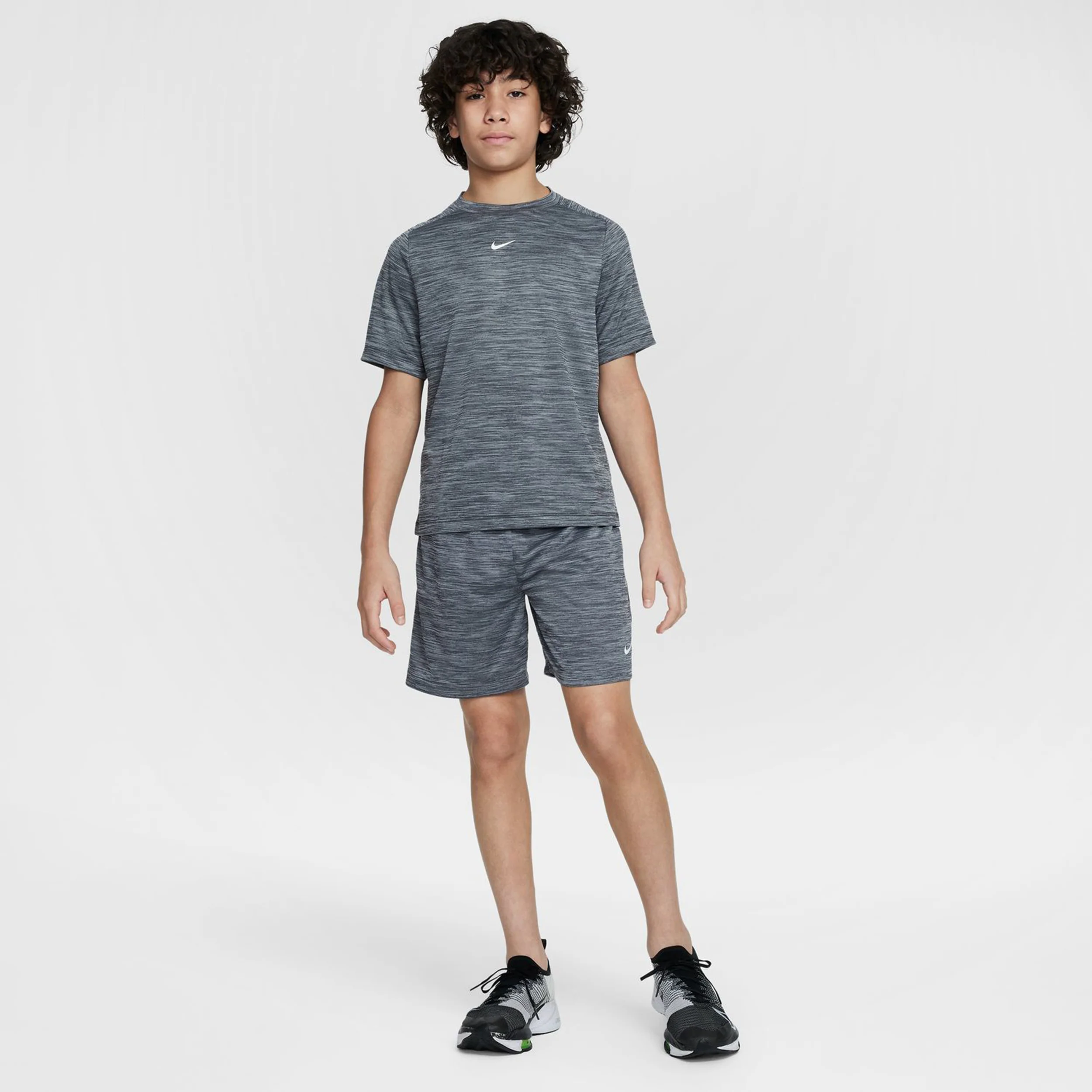 Dri-Fit Multi Camiseta De Manga Corta Niños-Negro,Gris - Image 7