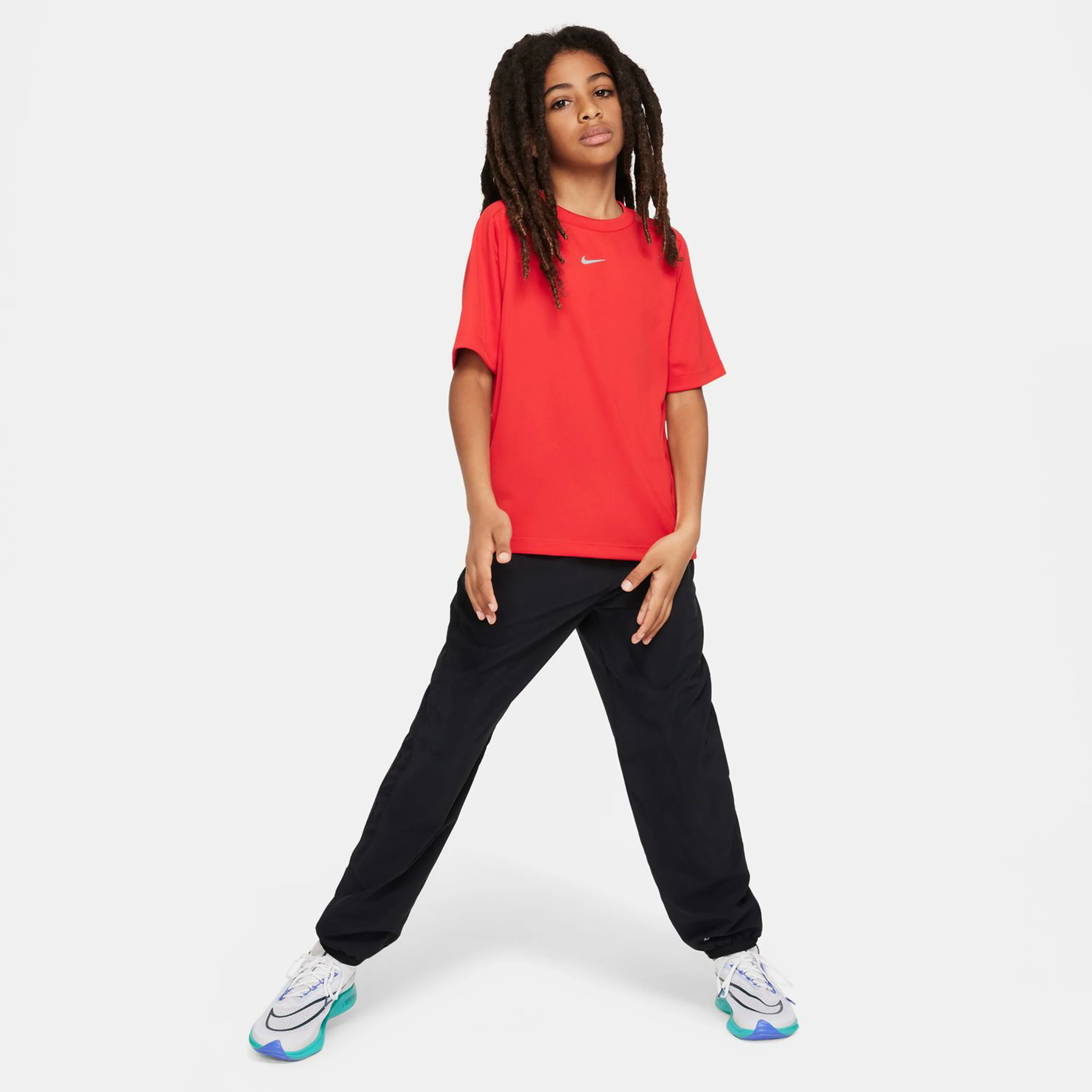 Dri-Fit Multi Essential Pantalón De Entrenamiento Chicos-Negro,Plateado - Image 8