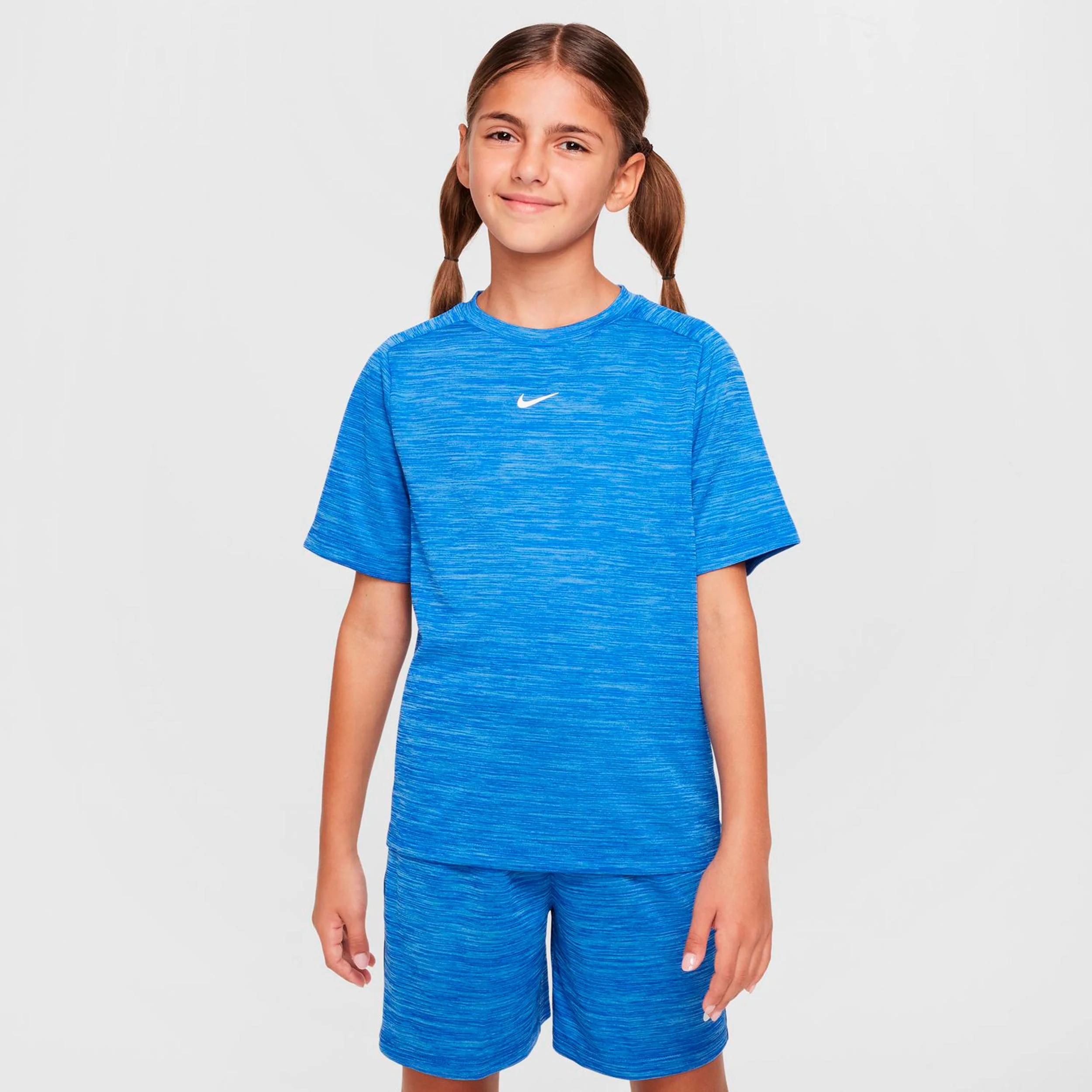 Dri-FIT Multi Heather Camiseta de manga corta Niños-azul, blanco