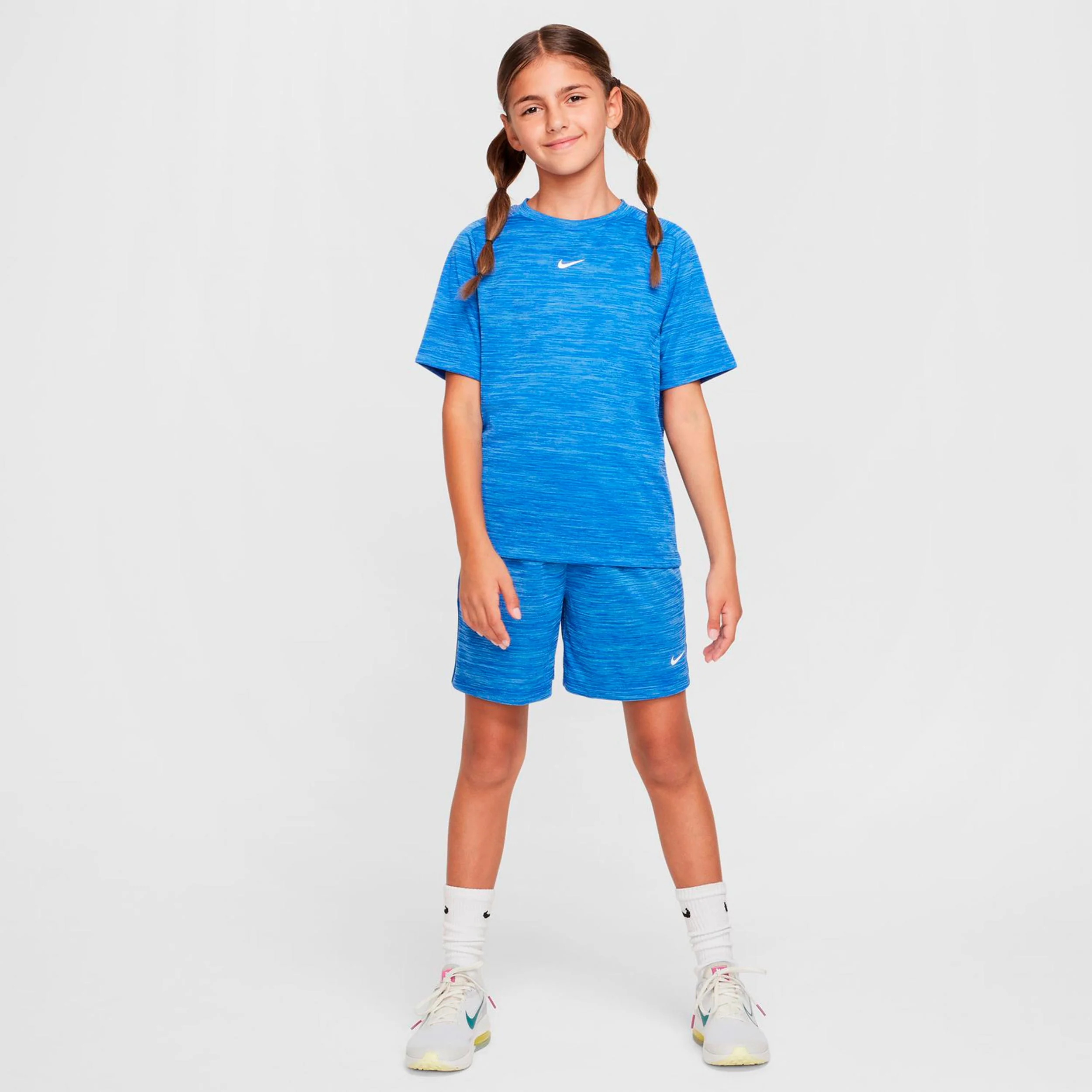 Dri-FIT Multi Heather Camiseta de manga corta Niños-azul, blanco - Image 4